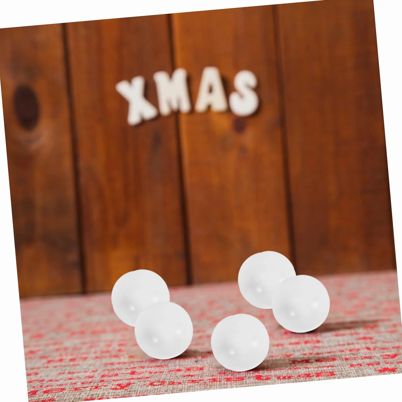 VICASKY 30 Balones de Lotería Redondas de PVC Blanco Reutilizables para Juegos