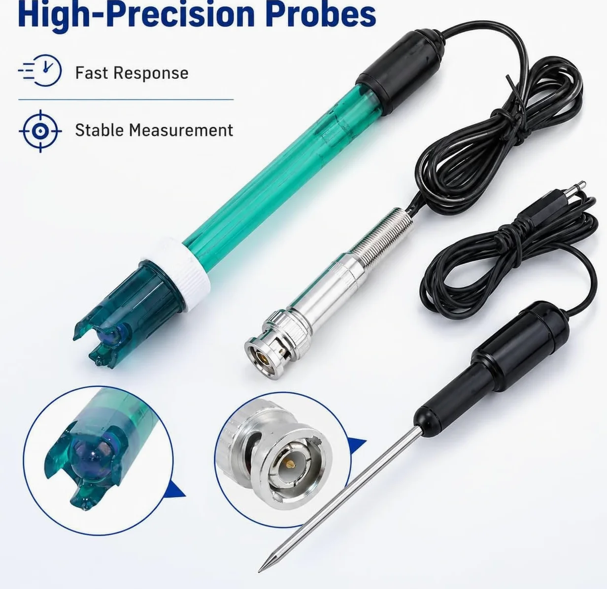 Medidor Digital De Ph Y Temperatura De Sobremesa, Medidor De Ph De Laboratorio, Autocalibración De 2 Puntos Y Compensación Automática De Temperatura, Precisión De ±0,01 Ph