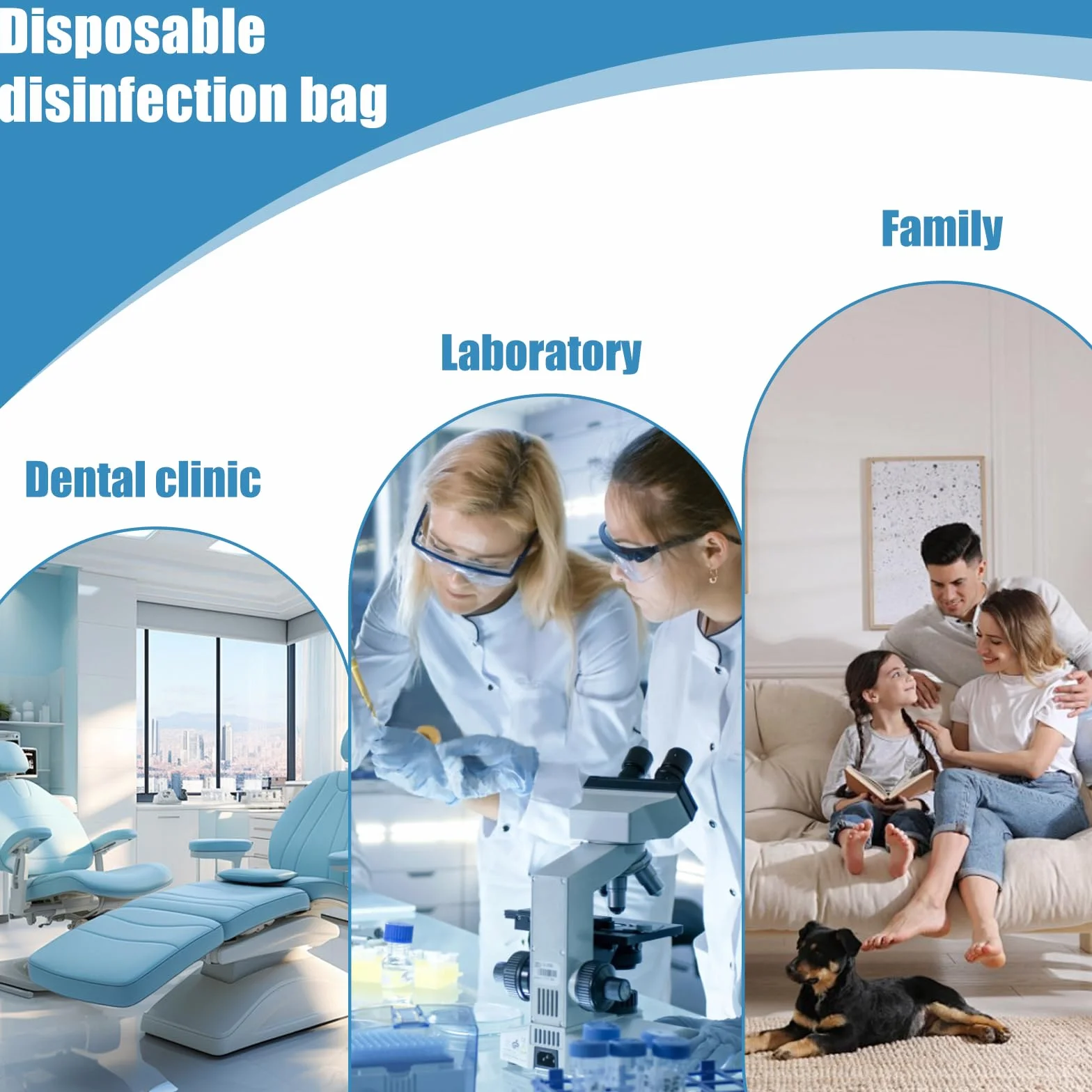 Bolsas de esterilización autoadhesivas 90x260 mm 200 unidades desechables