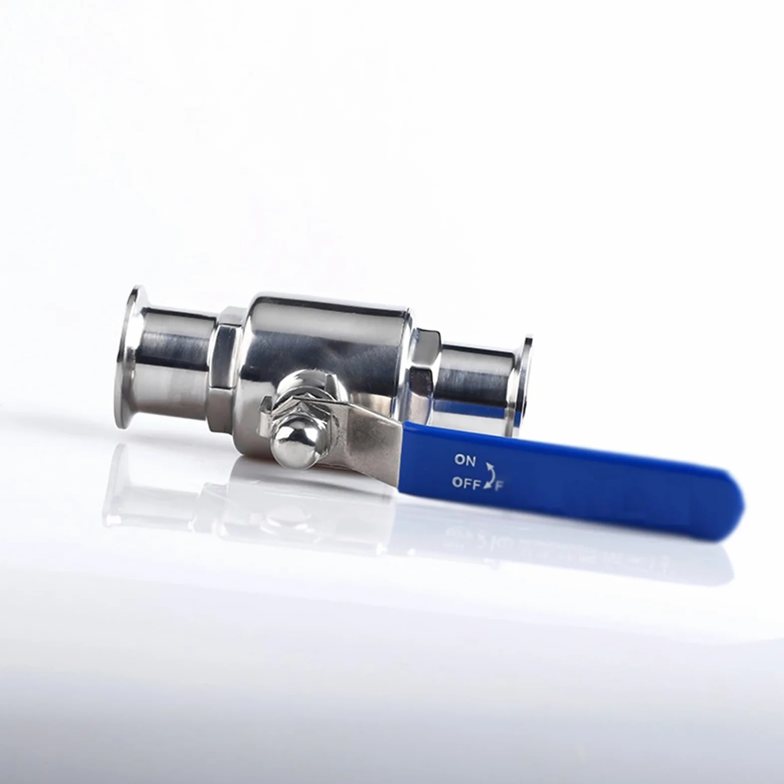 Acero Inoxidable 316L, válvula de conexión rápida a presión con Abrazadera(2-1/4")