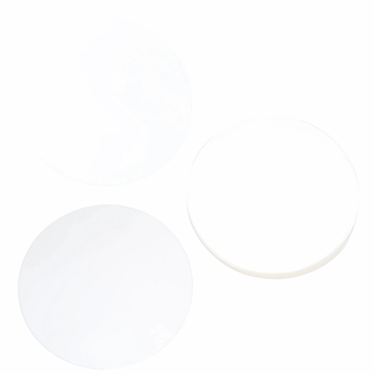 SEAFRONT Película de PVC Transparente 100 Uds. 50mm para Fabricante de Botones DIY