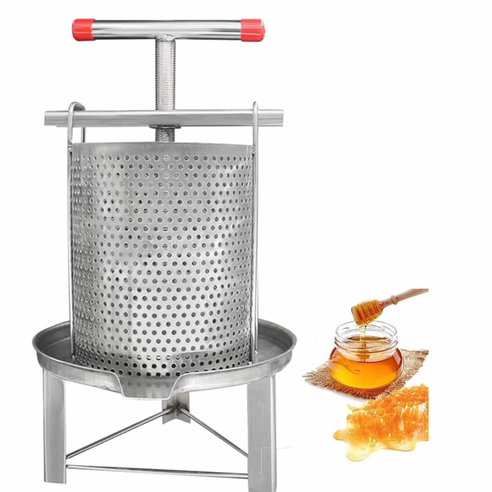 Máquina Extractora De Miel Manual,Extractor De Miel Manual Prensa De Operculos De Miel Fácil Limpieza Para Apicultura KL,A