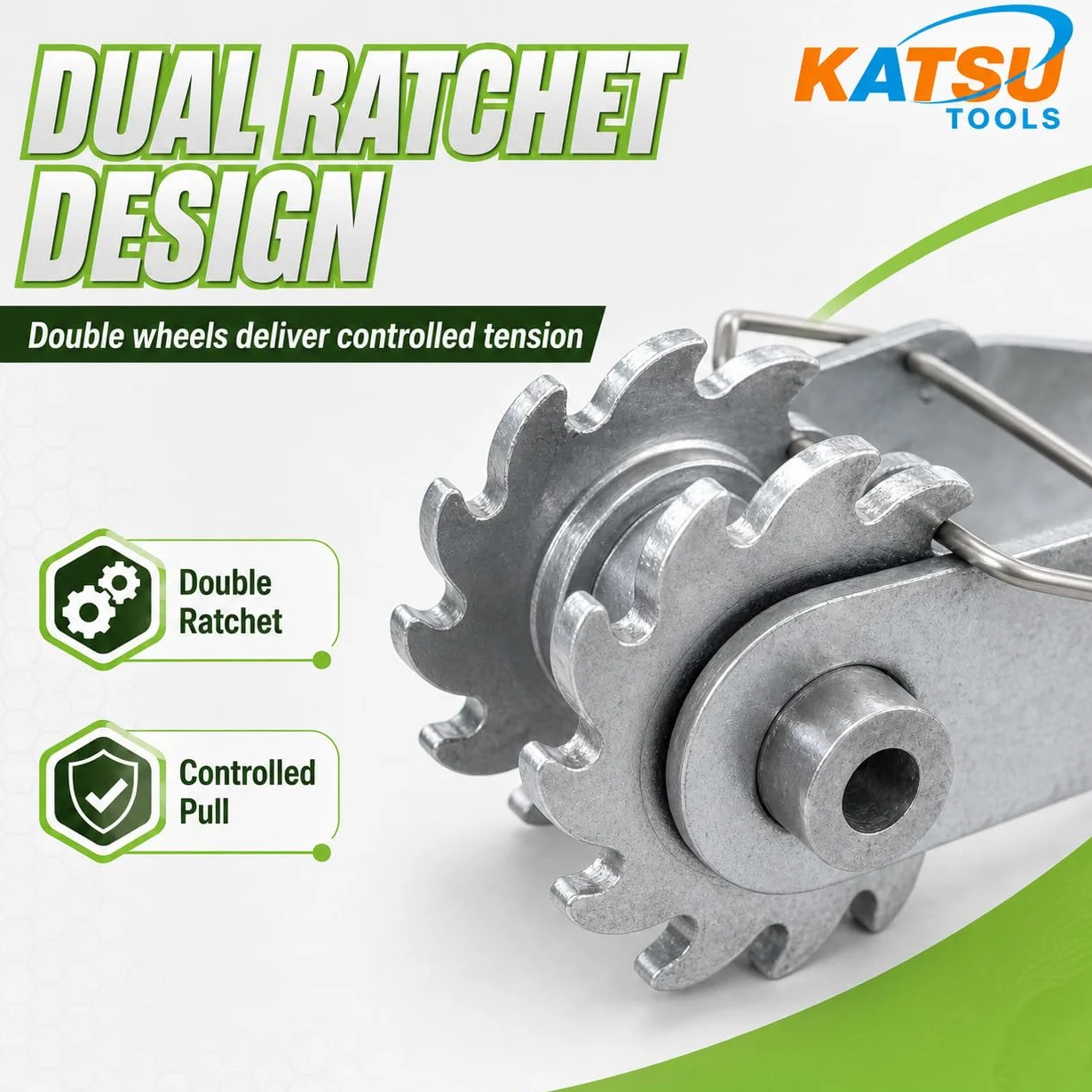 KATSU 667212 - Colador de cercas eléctrico de aleación de aluminio resistente, para ganado, ganado, caballos, granja, jardín, alambre eléctrico
