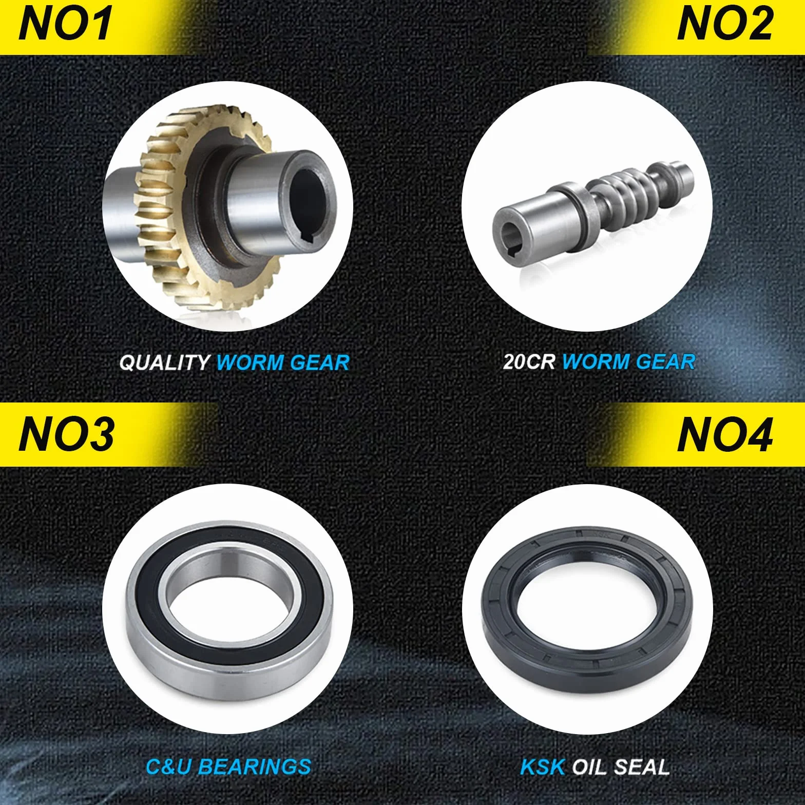 RATTMMOTOR Engranaje helicoidal NMRV030 40:1 11mm entrada 14mm salida para Nema23