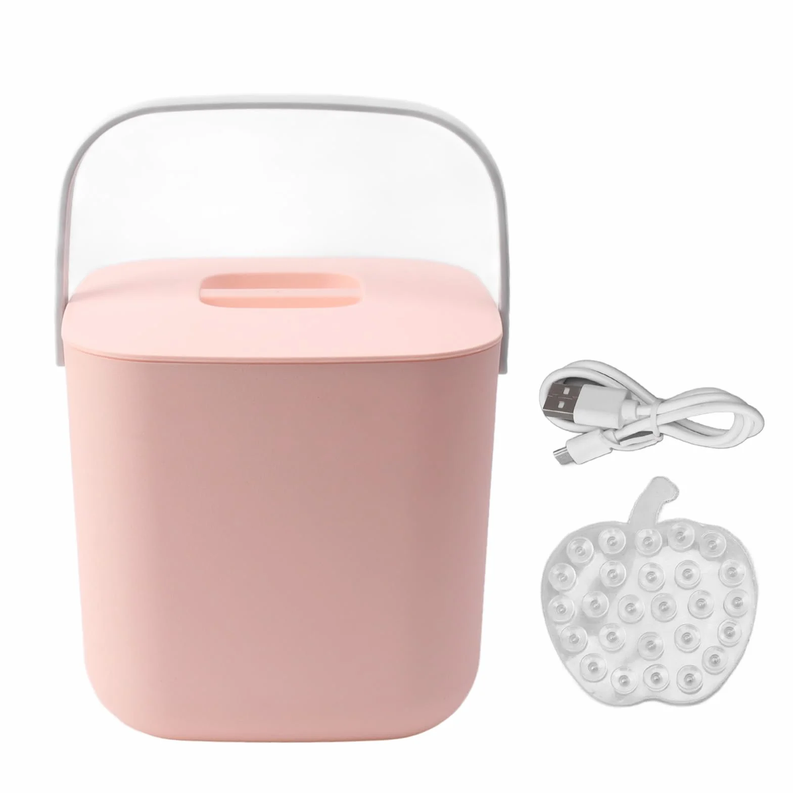 Fockety Lavavajillas Portátil de Encimera 18W 8.5V 2000mAh Apagado Automático (Pink)