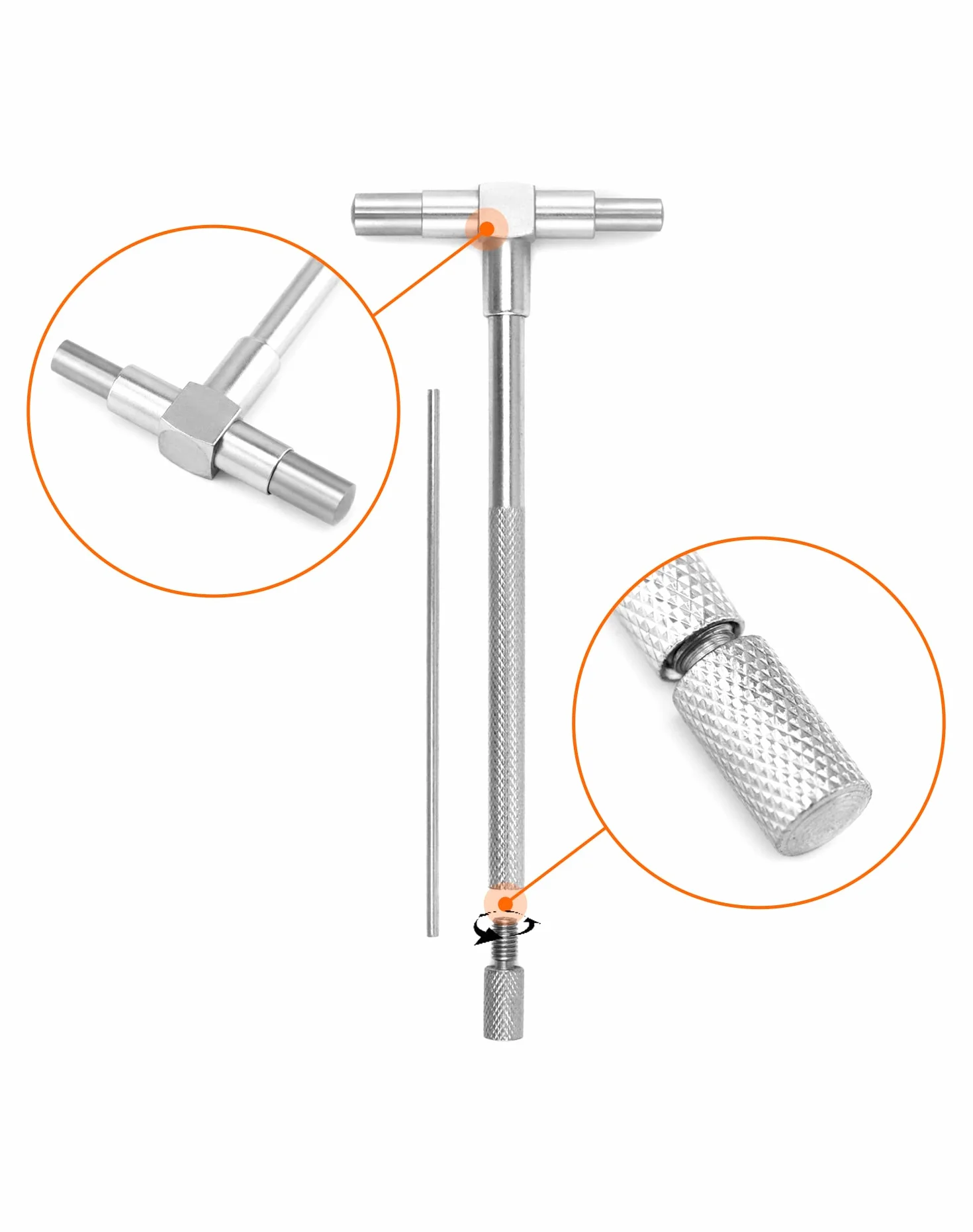 QWORK Calibrador Telescópico 8mm-150mm Conjunto de 6 Piezas