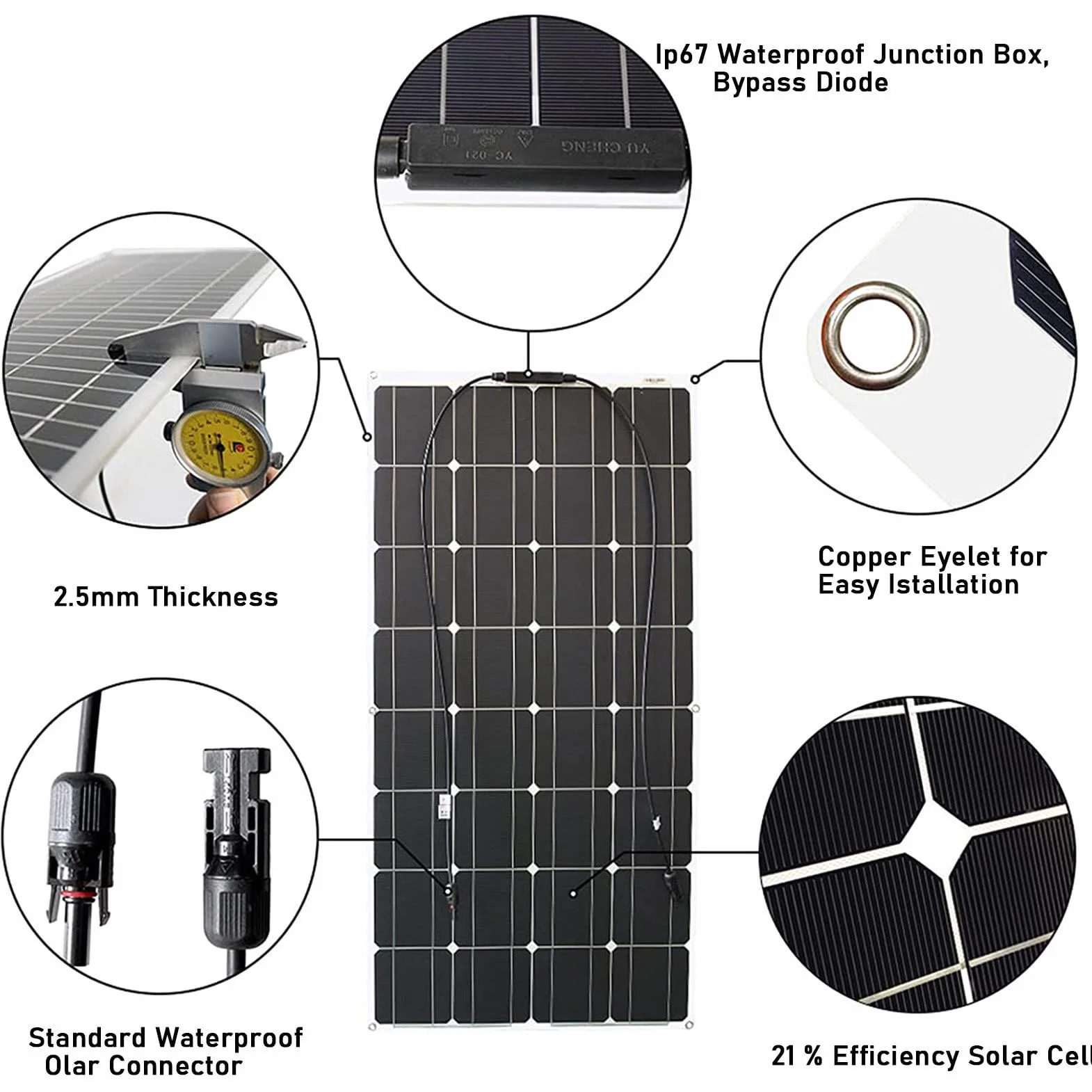 RayGenius 400w 12v Kit De Panel Solar Monocristalino 800w con Regulador De Carga 40A para Caravanas Al Aire Libre, Remolques De Barcos, Campistas, Barcos (con Accesorios),Two