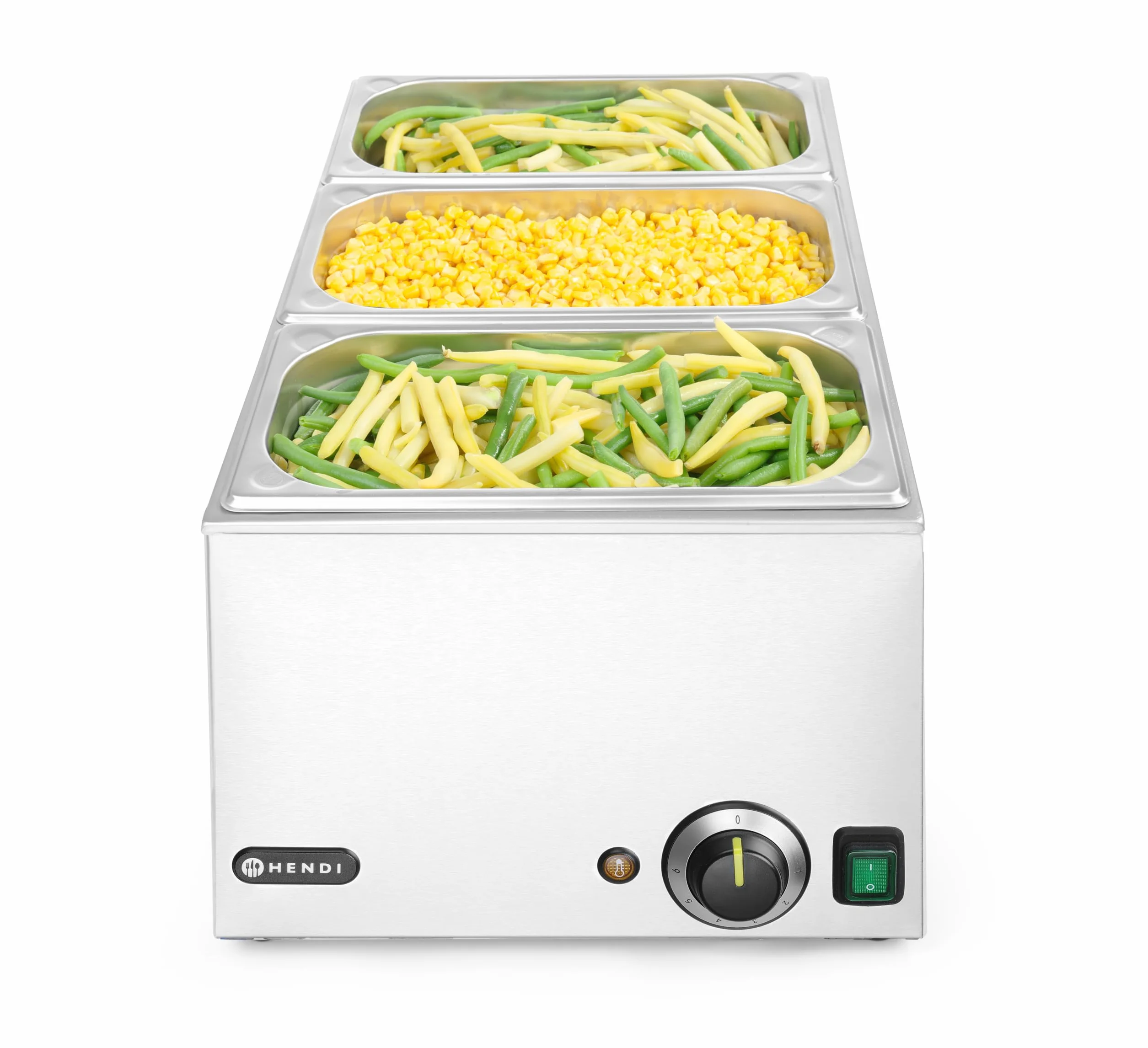 HENDI Baño María Eléctrico 230V 1000W Acero Inoxidable 19L 590x332x242mm