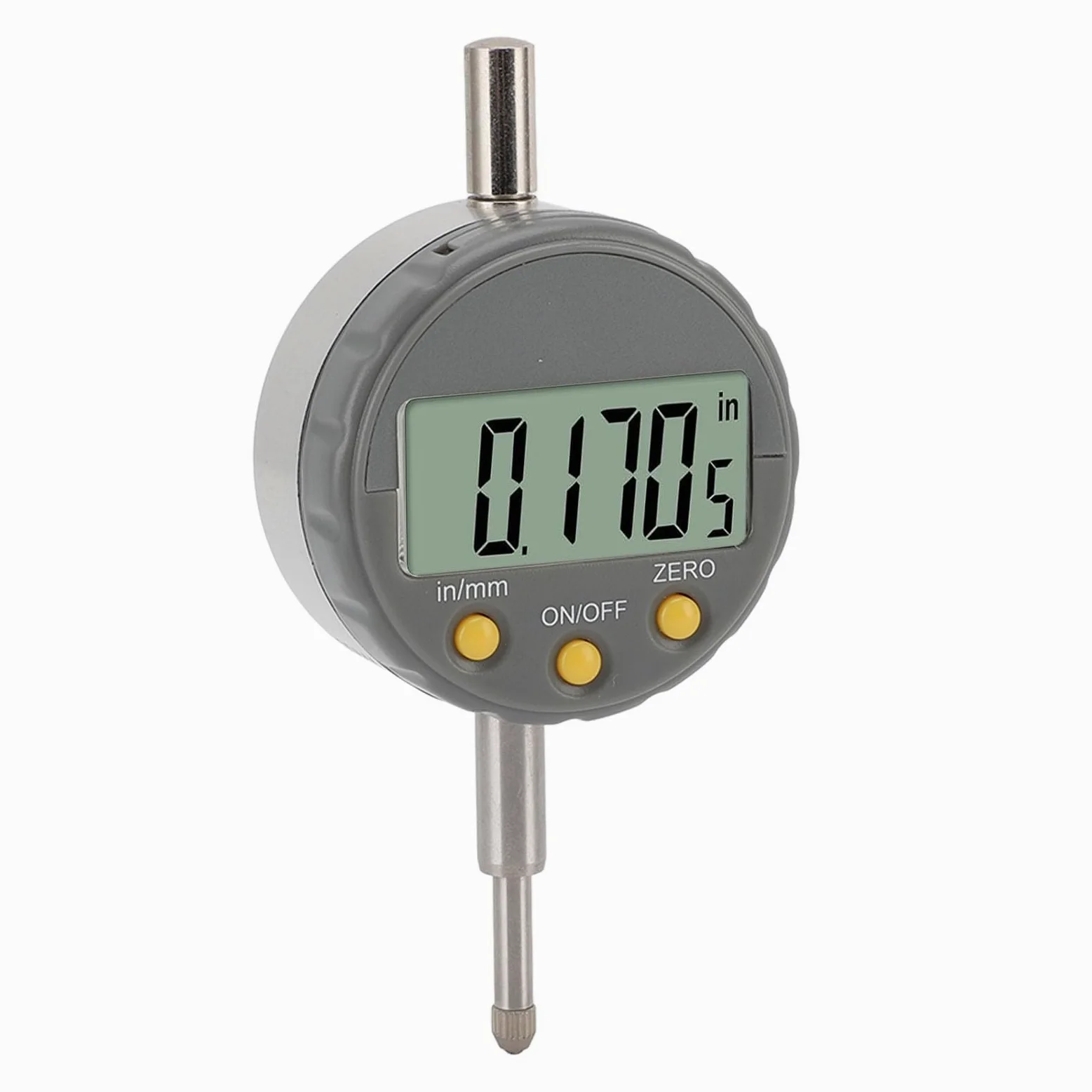 Aramox Digital Dial, Rango de 0-12.5 Mm, Indicador de Marcación Electrónica de Precisión de 0.001 Mm con Base Reemplazable, Pantalla LCD