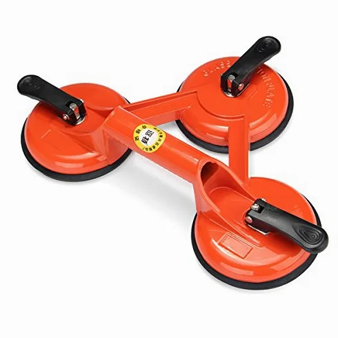 145Kg Heavy Duty 3 Ventosa Triple Pad Sucker Plate Glass Lifter Carrier Tool