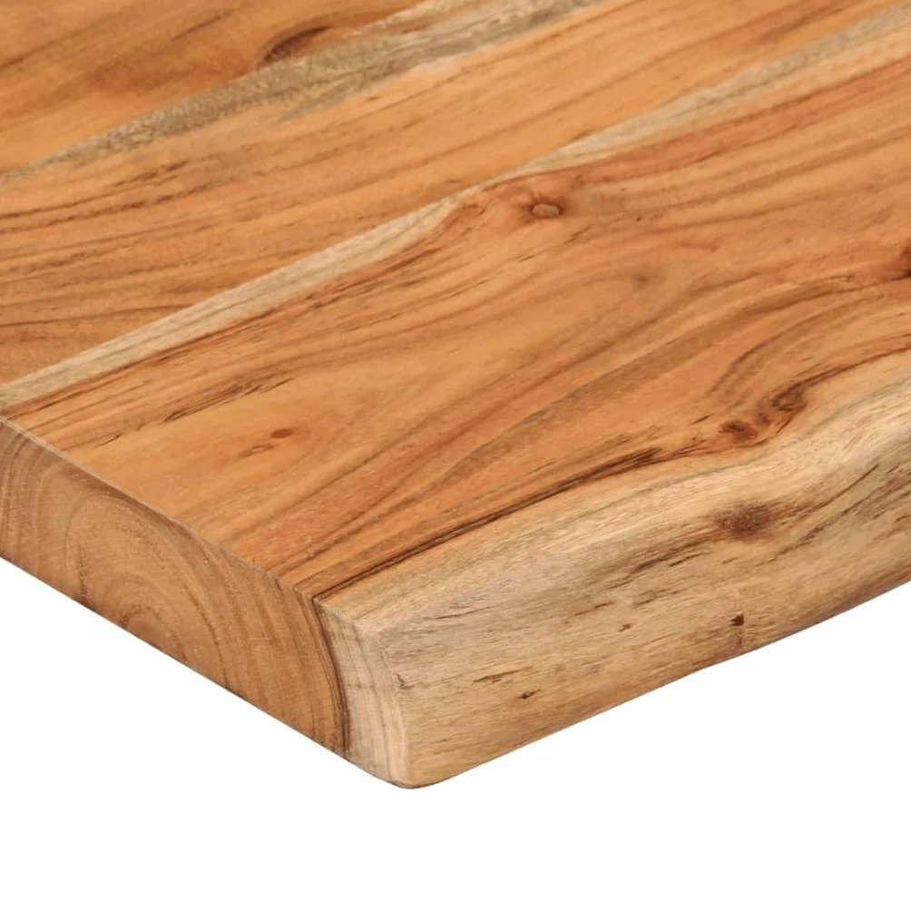 vidaXL Tablero Rectangular, Superficie de Mesa Auxiliar, Tablero de Repuesto, Superficie de Comedor, Madera de Acacia Borde Vivo 180x40x2,5 cm
