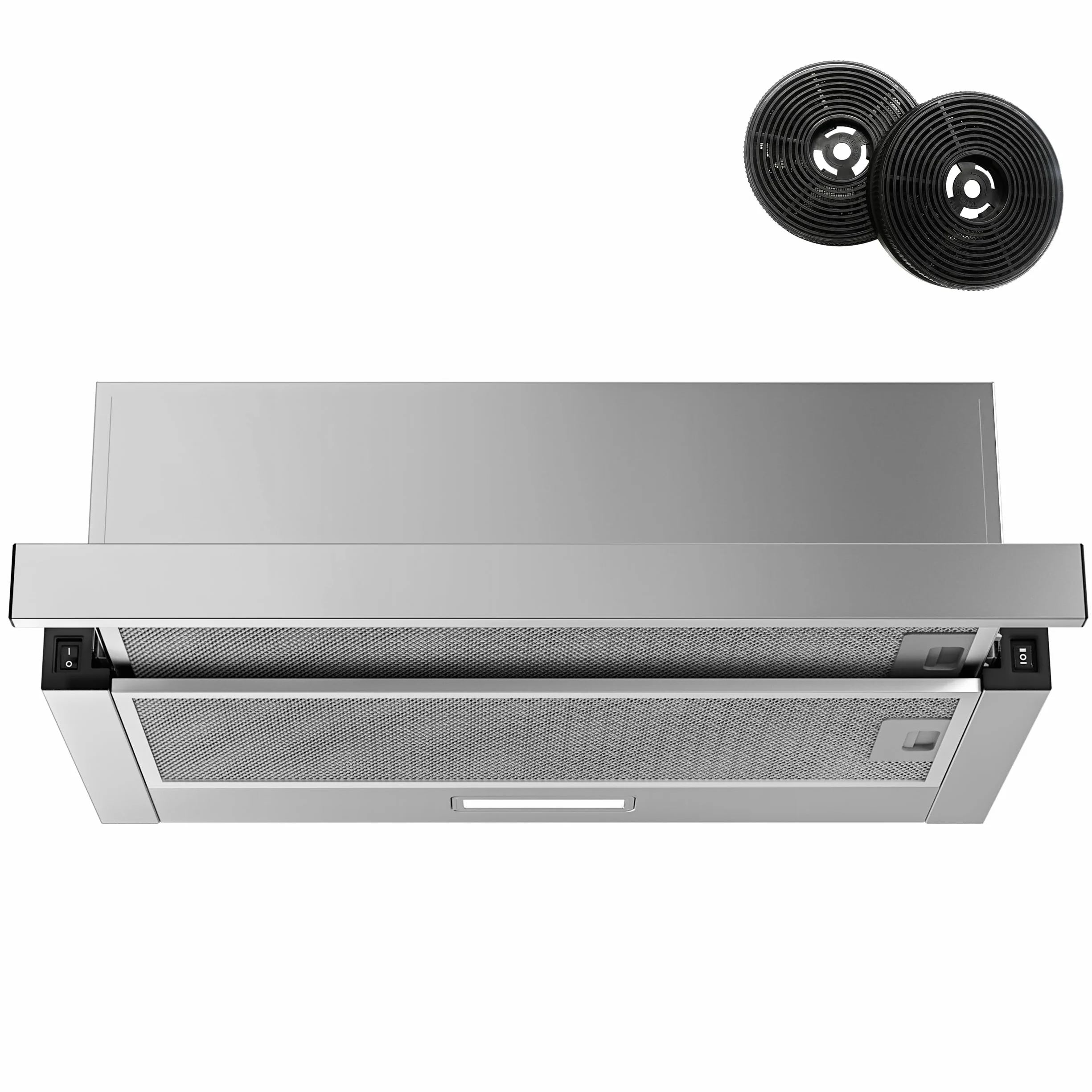 Campana Extractora Telescópica 60 cm 350 m³/h Acero Inoxidable LED FIREGAS