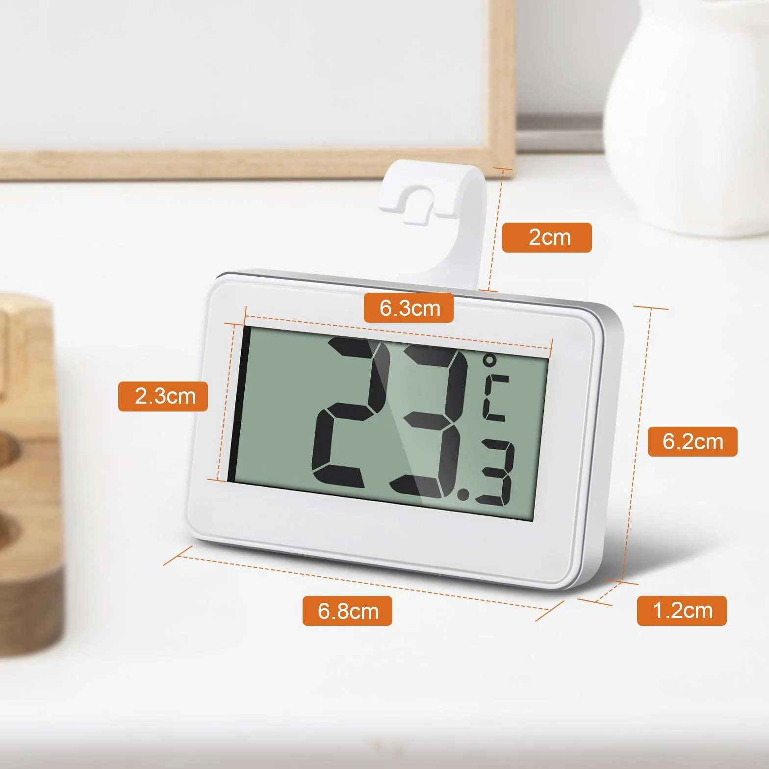 Termometro Digital Cocina, Mini Termometro Nevera, Termometro Congelador Refrigerador
