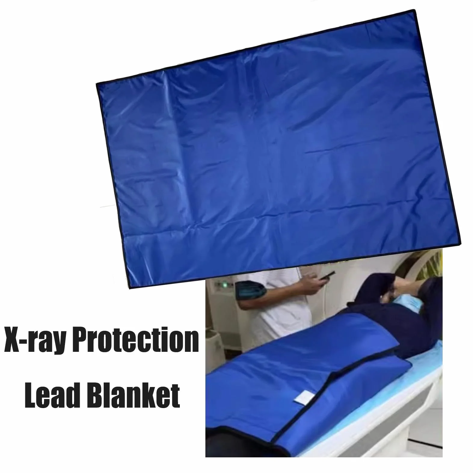 Delantal de Plomo Protector De Radiación De Rayos X Con Manta De Plomo En PVC, Fácil De Limpiar, Equivalente A Plomo De 0,35 MMPB, Protector De Plomo For Rayos X(80x150cm)
