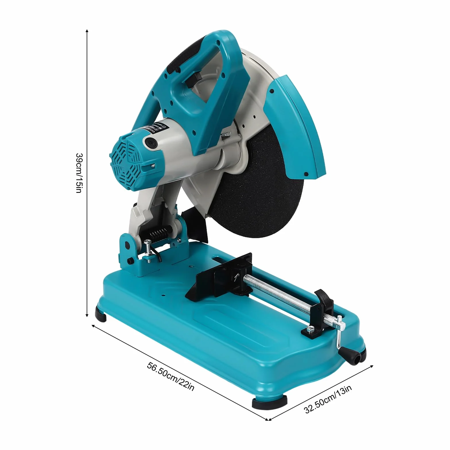 Sierra de corte de metal, 2800 W, sierra capsular 3800 rpm, máquina de corte ajustable, 0-45° para cortar madera, metal