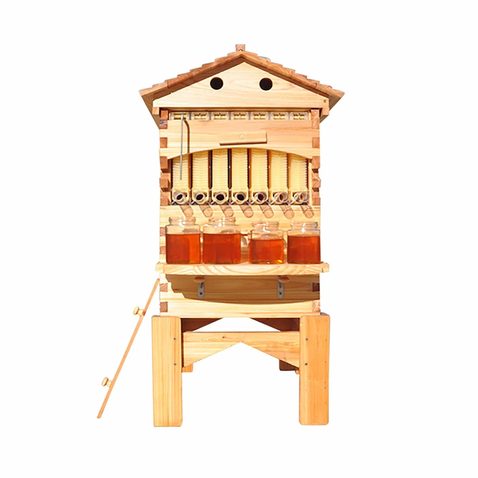 Colmena de Abejas Autofluyente Flow Hive, Caja de Madera Completa para Abejas con Kit de Inicio para Colmena de Miel