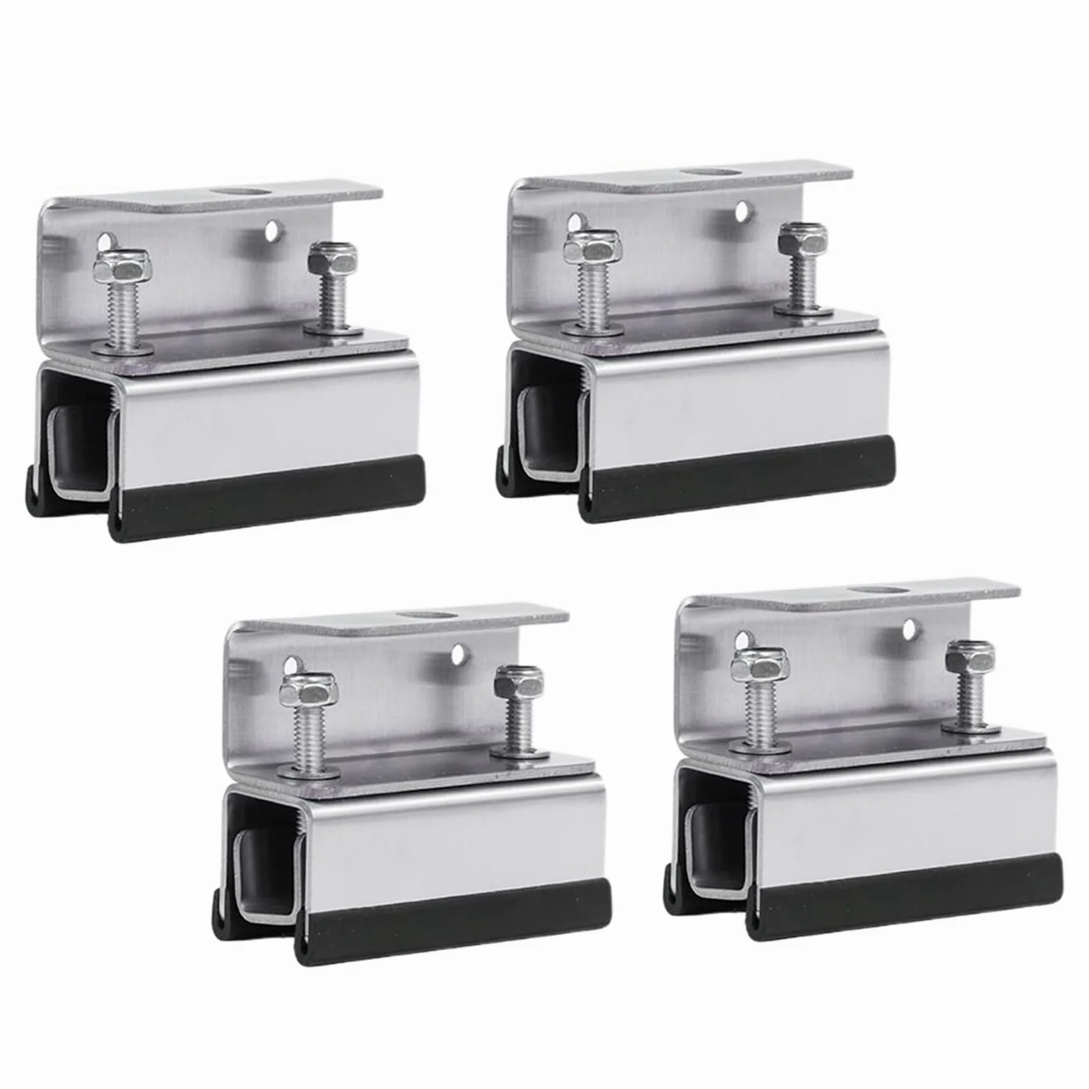 Soportes De Montaje Para Paneles Solares RV 4X Soportes Fotovoltaicos | Estructura De Acero Inoxidable Para Techos De Caravanas, Embarcaciones, Remolques Y Camping