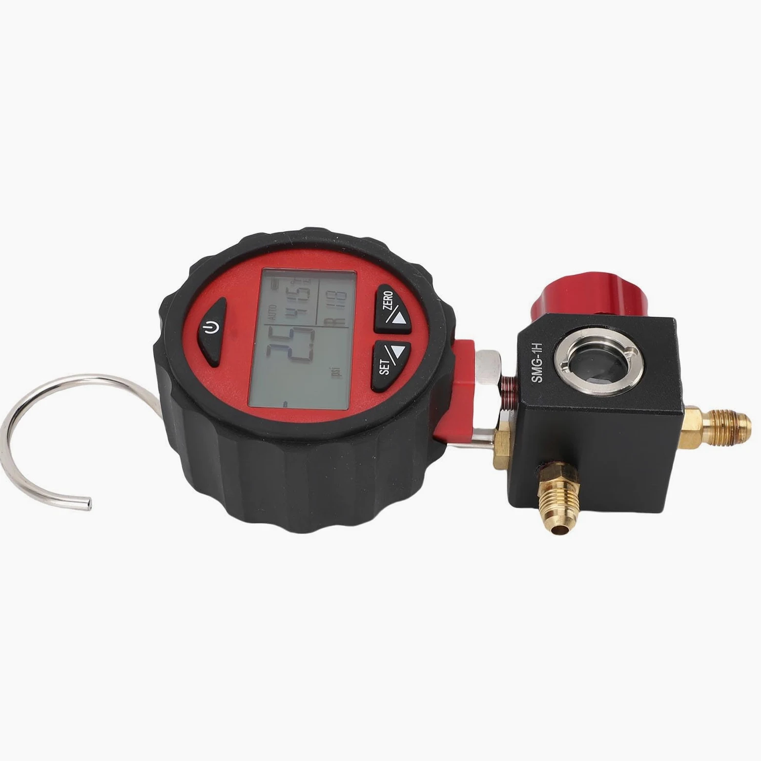 FTVOGUE Medidores Digitales HVAC, Manómetro Digital HVAC para Refrigeración Rango de Baja Presión -14,5 a 500 Psi, 87 Refrigerantes, 6 Unidades, Muestreo 1s para Técnicos de Aire Acondicionado