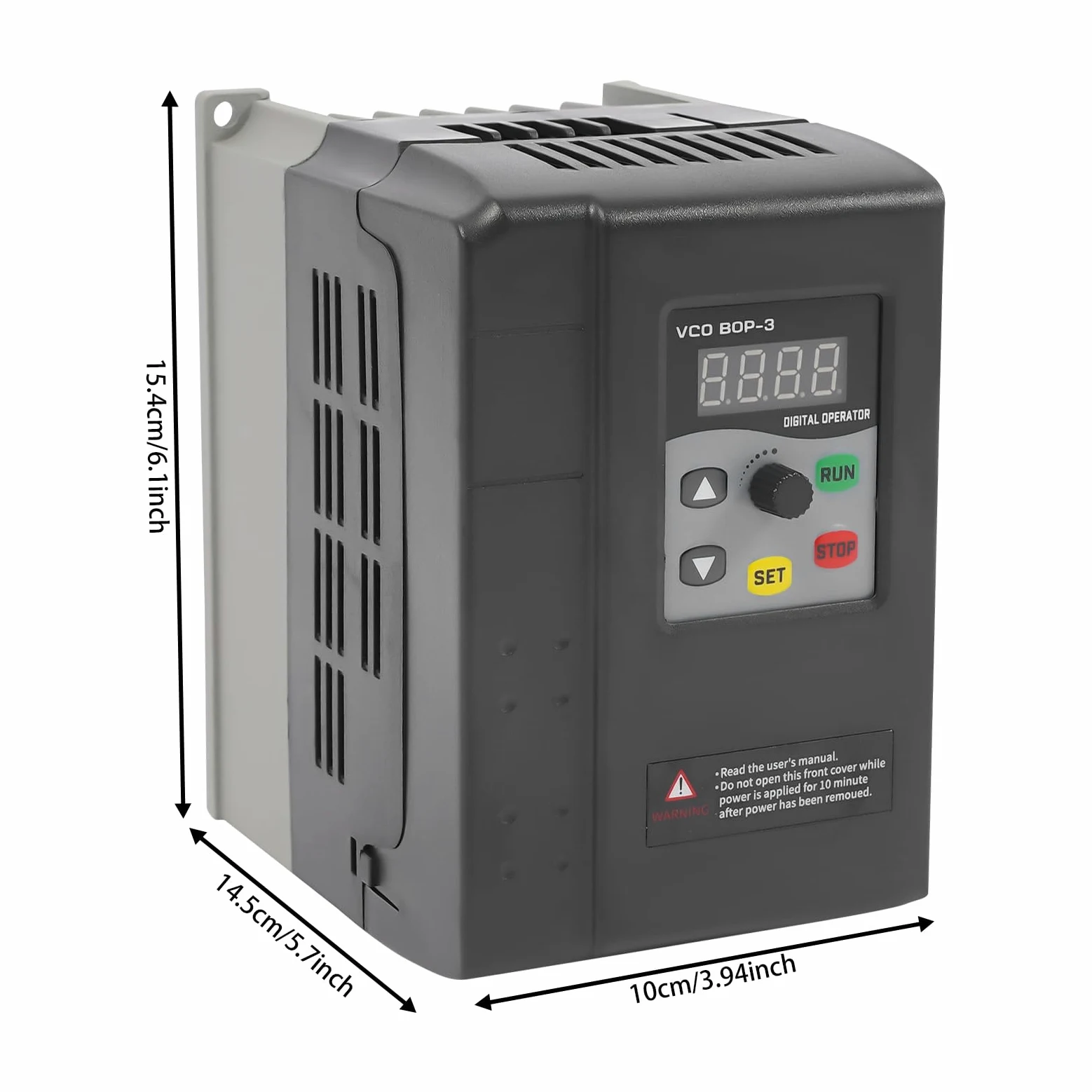 Inversor de frecuencia de 2,2 kW, 3 PH, 380 V, para motor de husillo, regulación de velocidad (entrada de 1 fase y salida de 3 fases), para ventiladores, bombas de agua, máquinas de carpintería