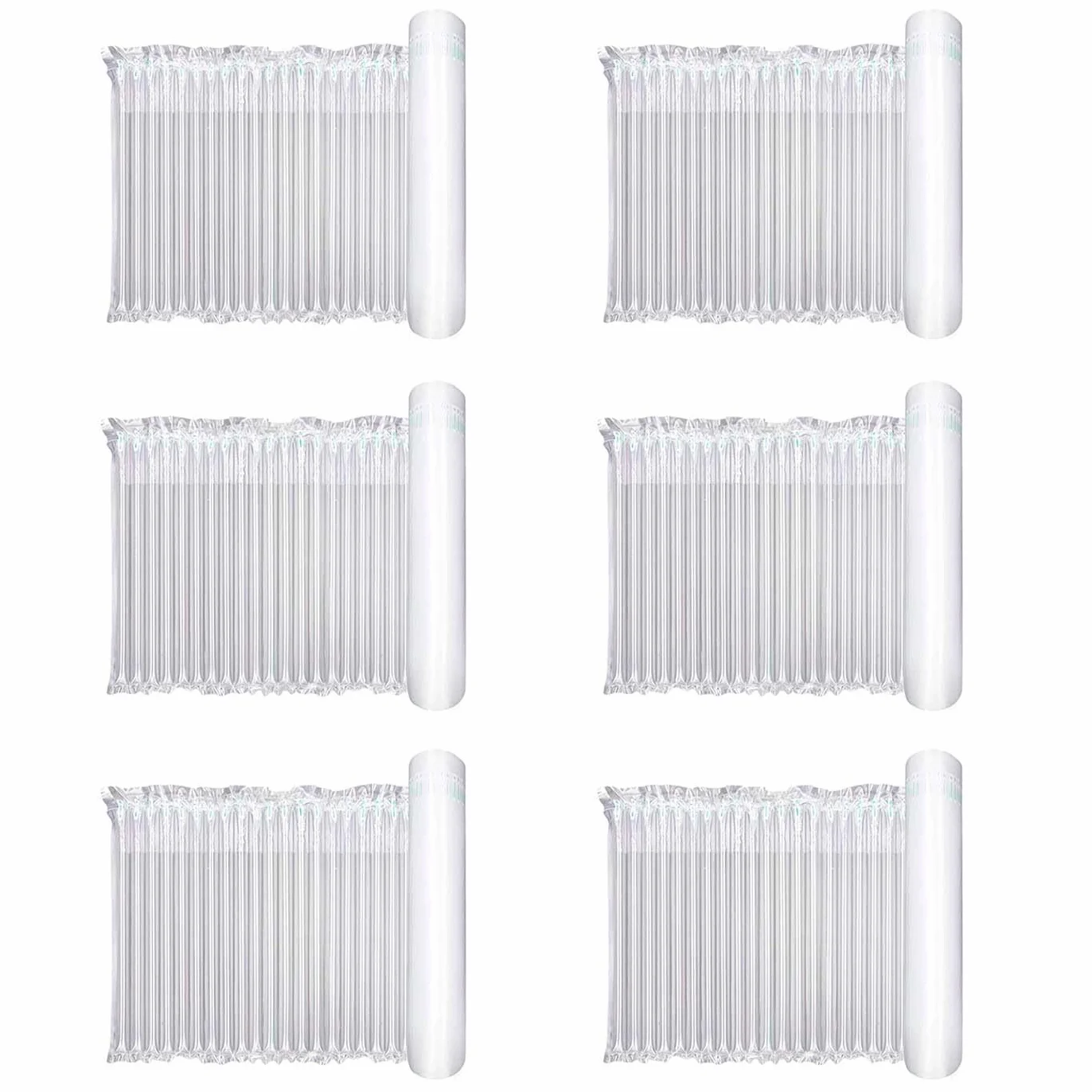 Tradineur Pack de 6 Rollos Embalaje Inflable de Plástico Columna de Aire Protector 30 x 500 cm