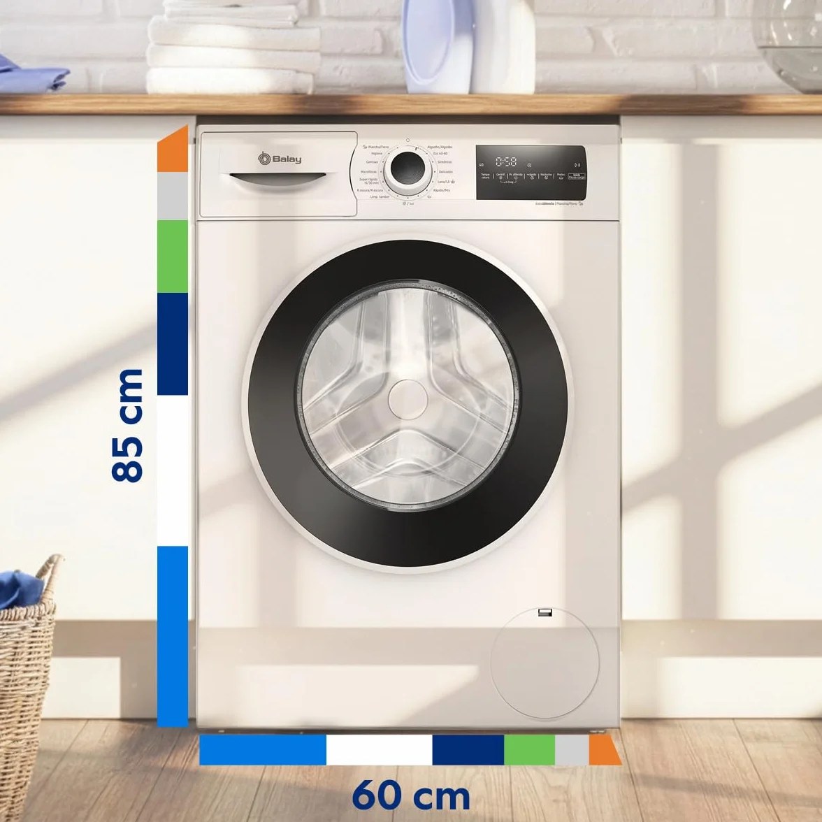 Balay Lavadora 3TS382B 8 kg Blanco ExtraSilencio