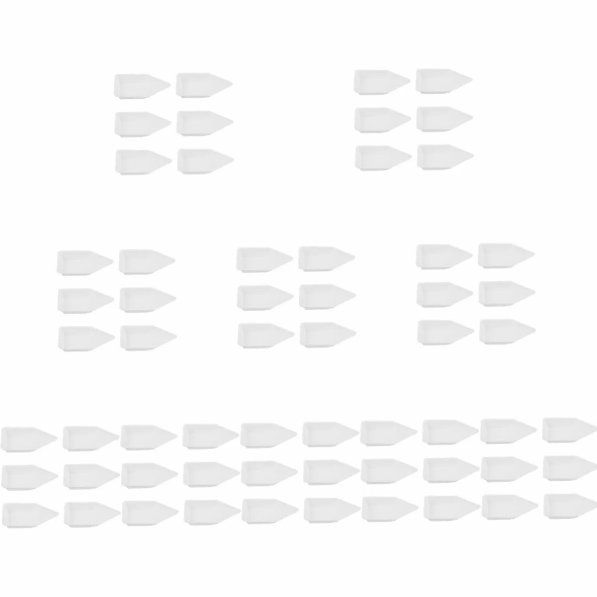 SOLUSTRE 100piezas Plato De Pesaje De Plástico Antiestático Para Laboratorio De Resistente Ácidos y Bases Para Manejo De Muestras y Transferencia De Líquidos y Polvos