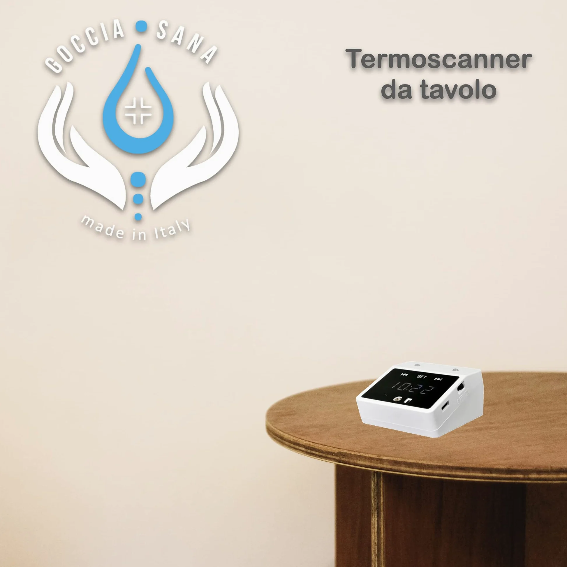 Termometro infrarrojos de mesa Gocciasana | Termometro digital de muñeca | Termómetro digital profesional alta precisión