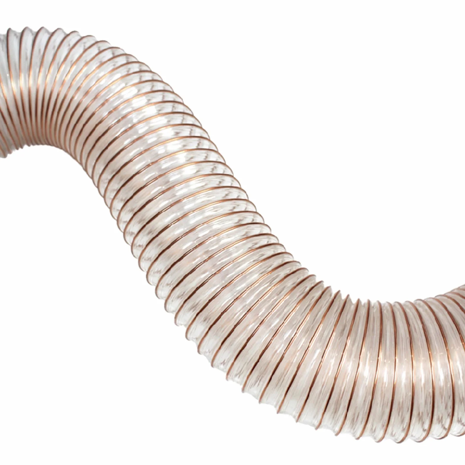Manguera de conducto flexible de PU con alambre de cobre de 1 metro/39,37 pulgadas, pared de 1,2 mm, 220-260 mm for carpintería(Inner diameter:230mm)