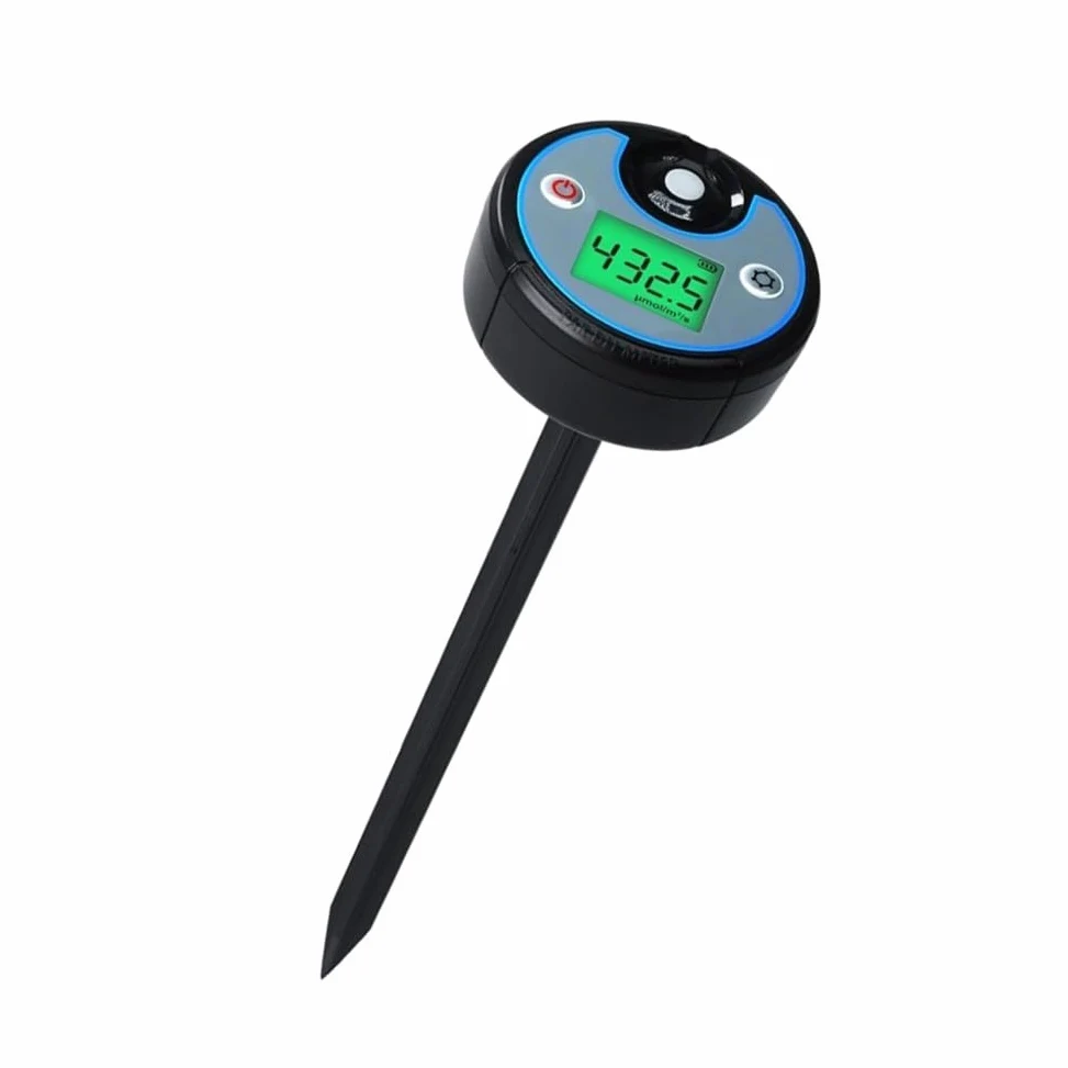 Medidor de luz PAR y DLI de doble función con registro de datos de 5 años, espectrofotómetro impermeable IP65 para monitoreo de crecimiento de plantas, negro