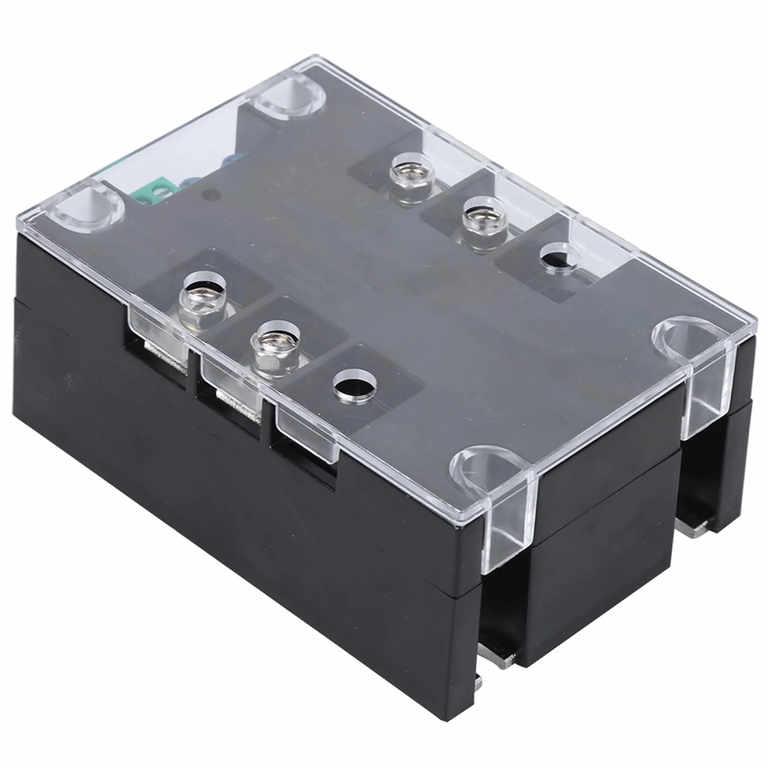 SSR-100WA-R1(4KW) Placa de Arranque del Motor, Motor Monofásico de 2 Fases Arrancador Suave Parte Inferior de Latón Accesorio de Control Industrial para Bomba de Agua(Módulo óptico)