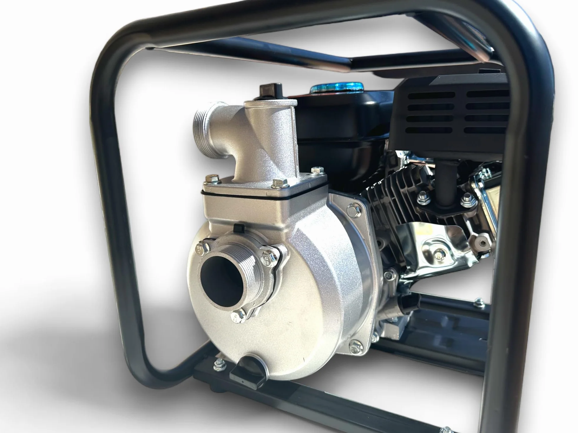 BOMBA DE AGUA GASOLINA CON MOTOR DE 4 TIEMPOS, 163cc CONEXION 50mm 30.000 LITROS POR HORA