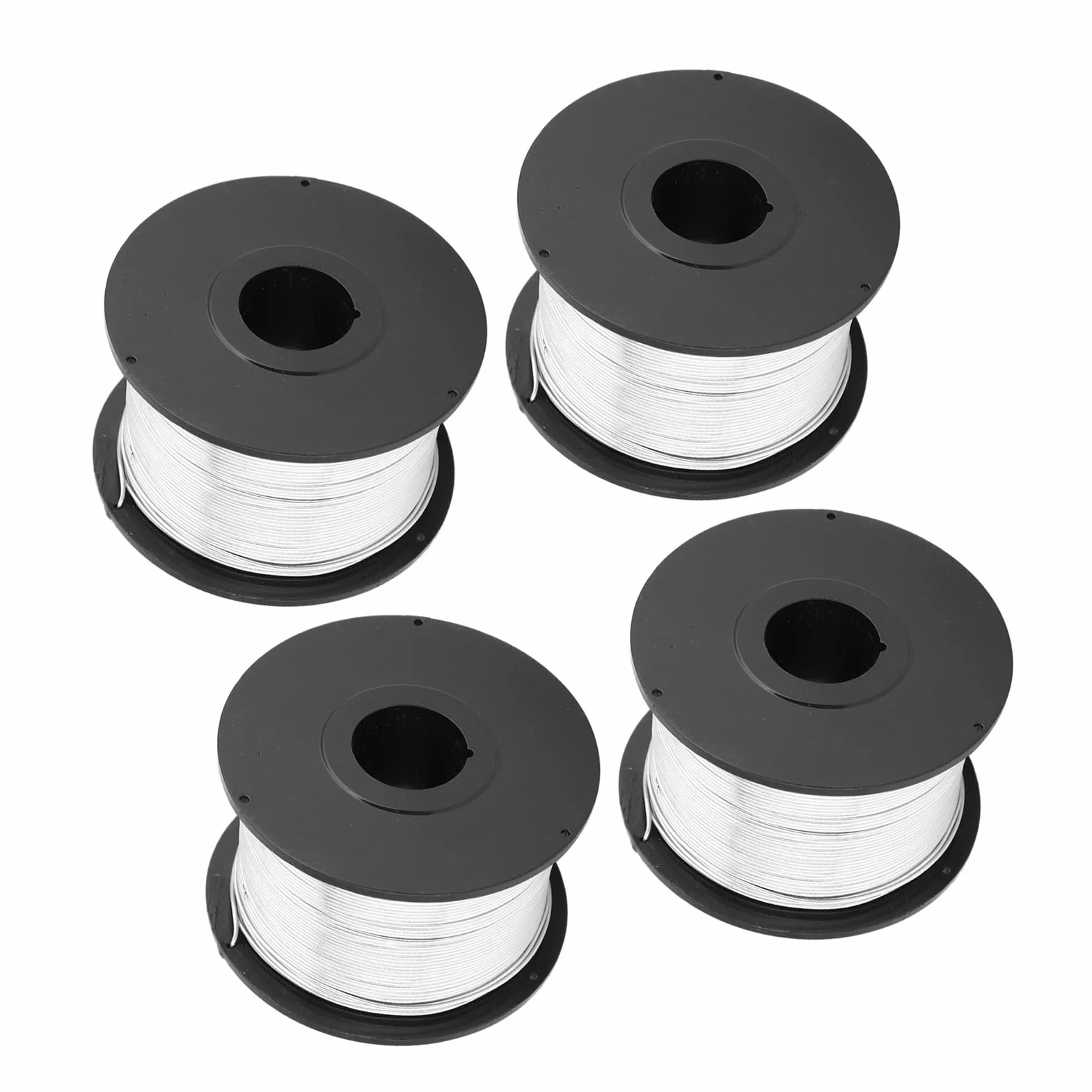 Garosa Alambre de Amarre de Acero de 110 M y 0,8 Mm, Suave y Flexible para Encuadernación, 8 Rollos Incluidos para Máquina de Atado Automático