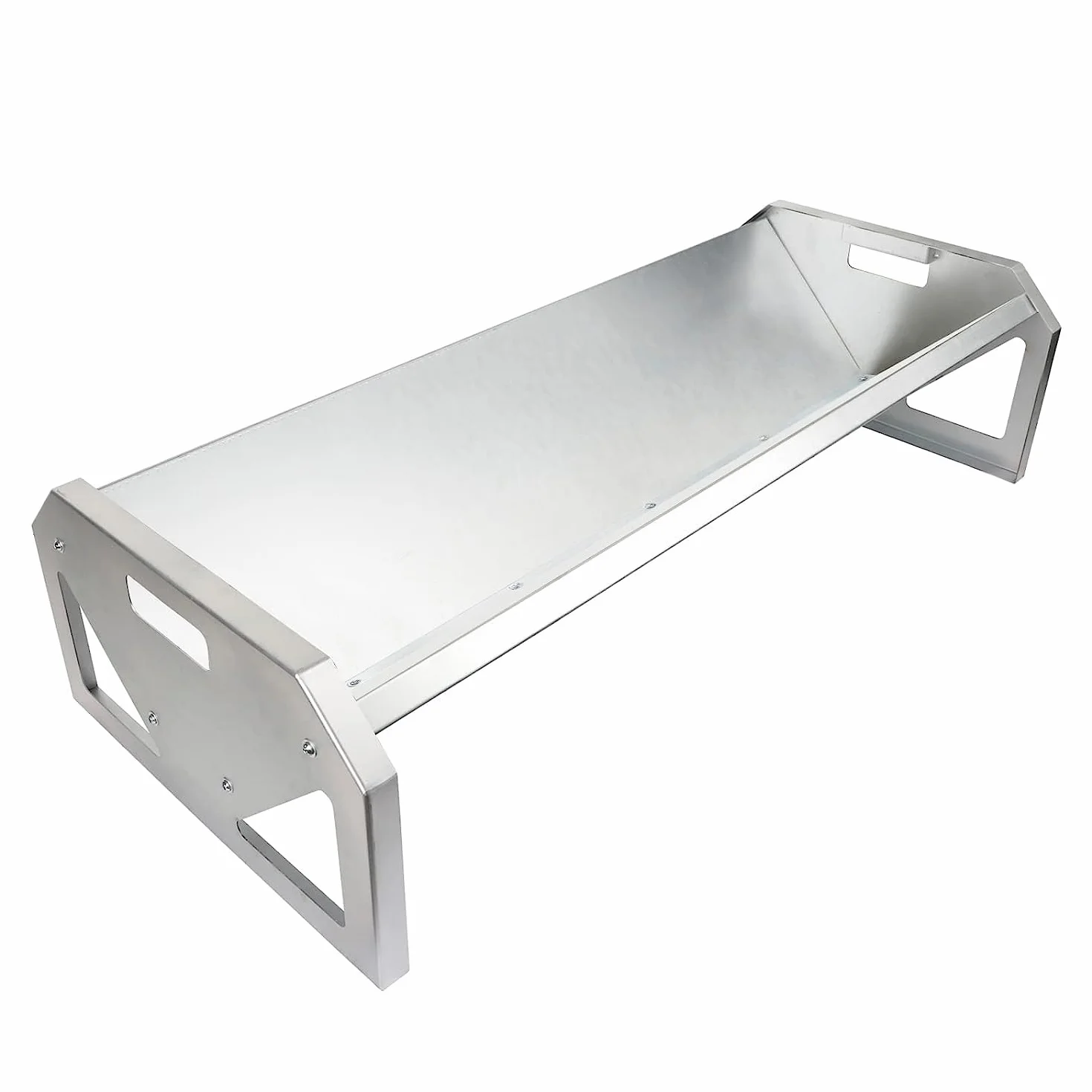 Comedero portátil de Acero galvanizado de 114,3 cm de Largo, Resistente, de Gran Capacidad, fácil de Limpiar, para terneros, ovejas, Caballos, Alpacas y Cabras