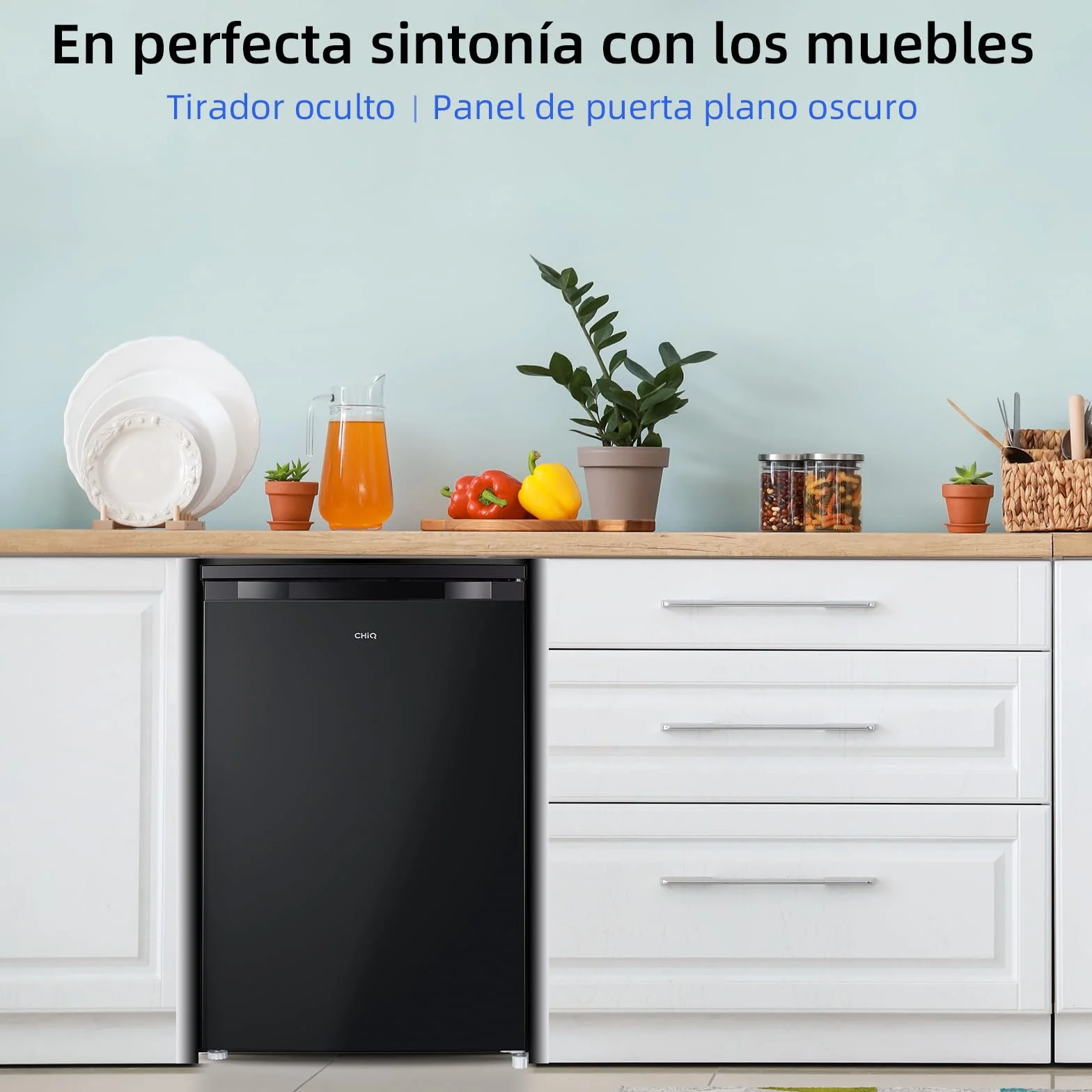CHiQ CSD90D4D Congelador vertical 85L Clase D Eficiencia energética 39 dB Puerta reversible
