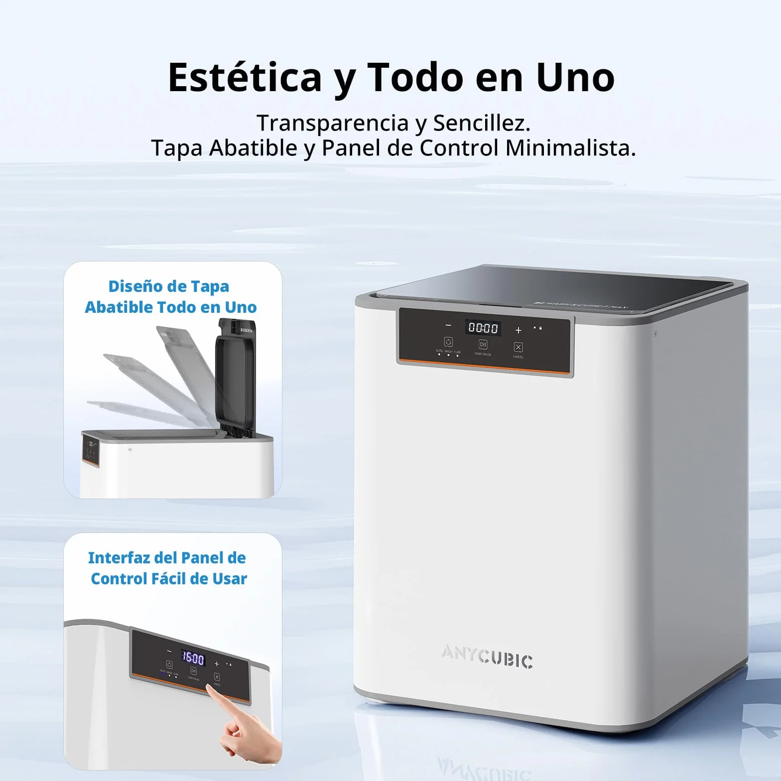 ANYCUBIC Wash & Cure 3 MAX Machine, Máquina de Lavado y Curado Todo en Uno Ultra Grande para Impresoras 3D de Resina LCD/DLP/SLA