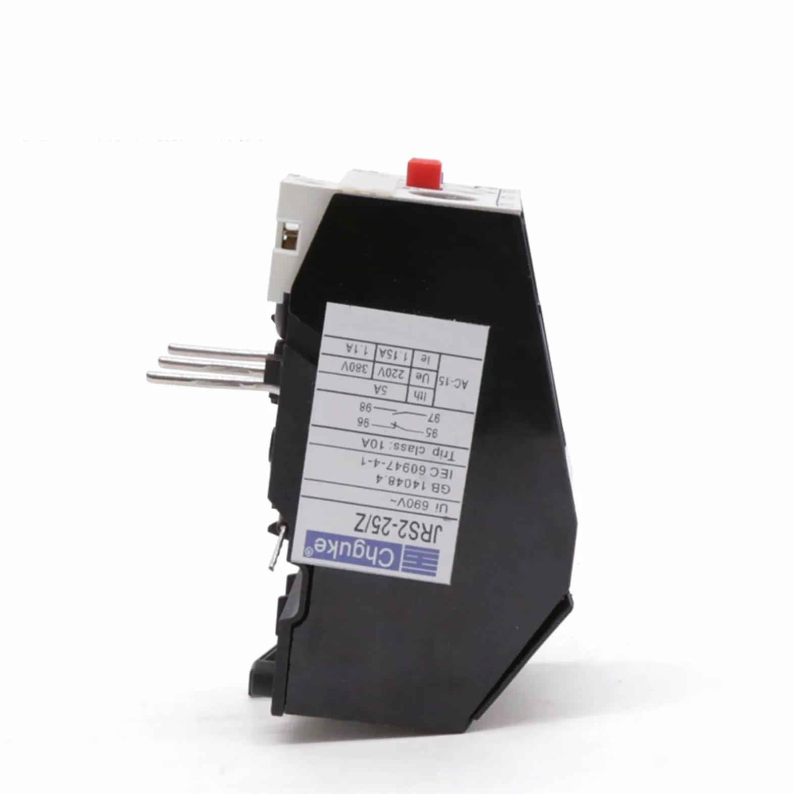 BIVOO JRS2-25 Relé térmico 3UA Relé de sobrecarga Relé de contactor for protección del Motor 10A-16A 16A-25A (Size : 16A-25A)