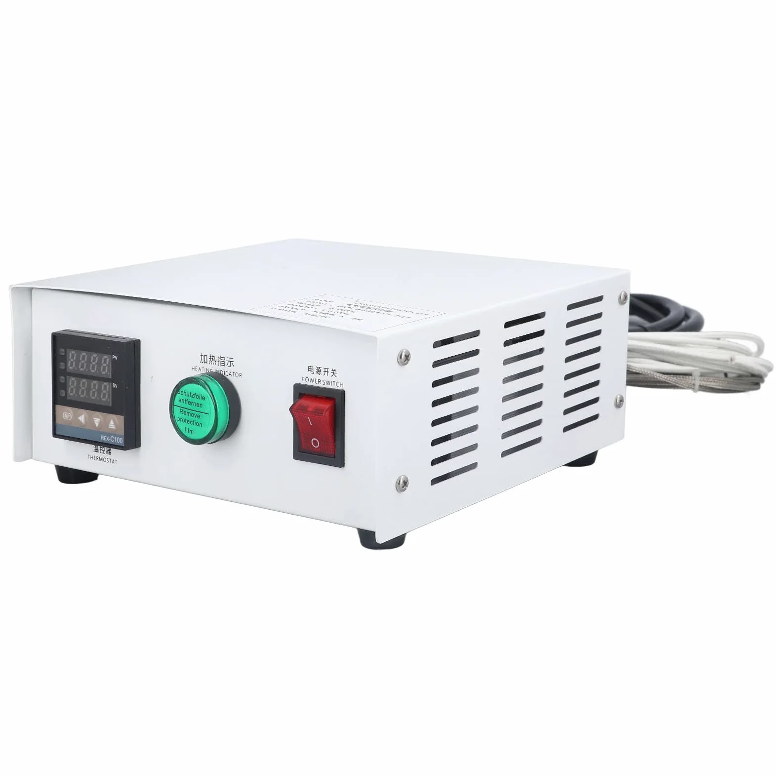 Controlador de Temperatura PID, Acero Inoxidable AC220V Caja de Control de Temperatura Pantalla Clara para Tanques de Agua Pequeños (#2)