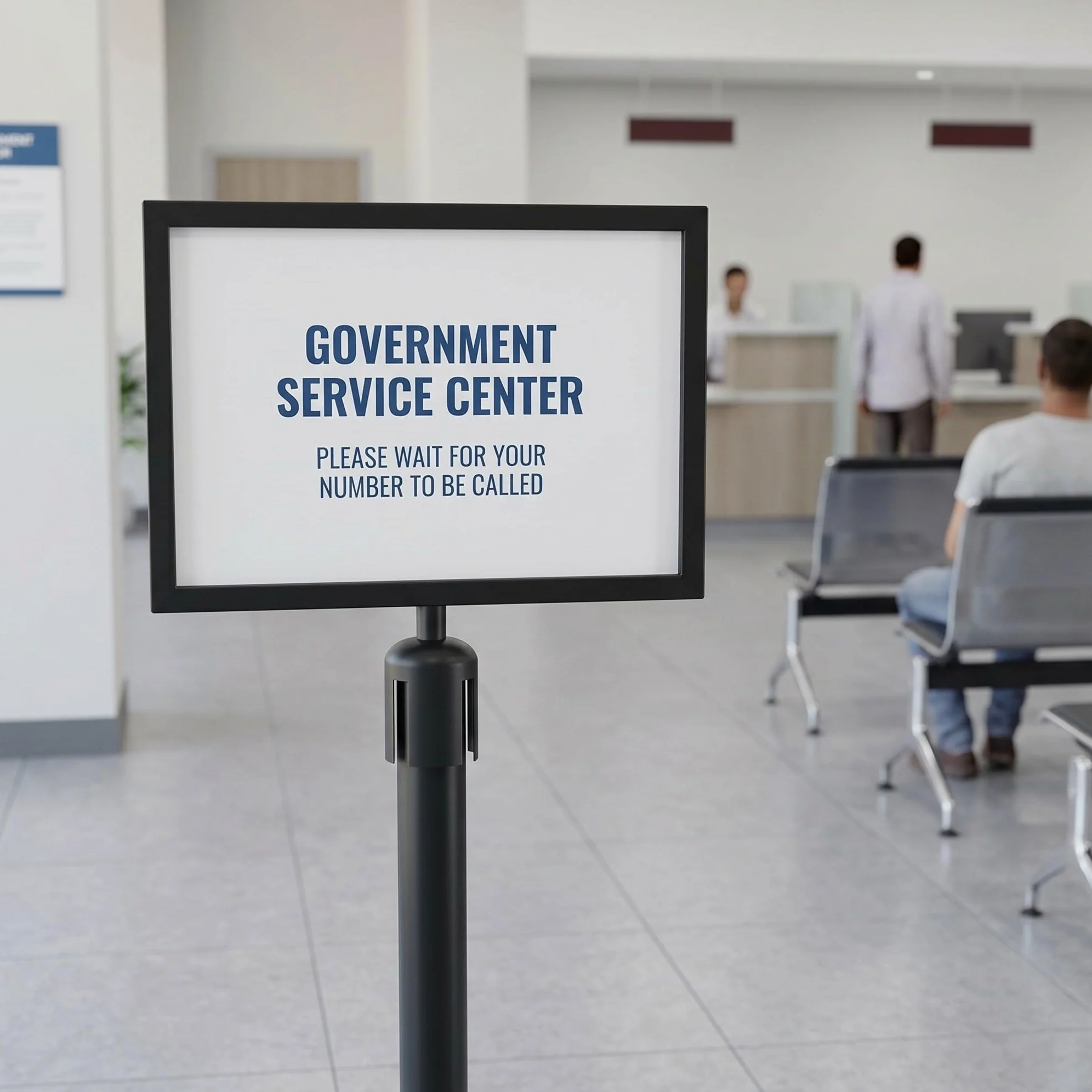 TEHAUX 3 Piezas Señal de Soporte para Barandilla de Guía para Indicador de Advertencia y Exhibidor Publicitario para Aeropuerto y Eventos Paquete de Unidades