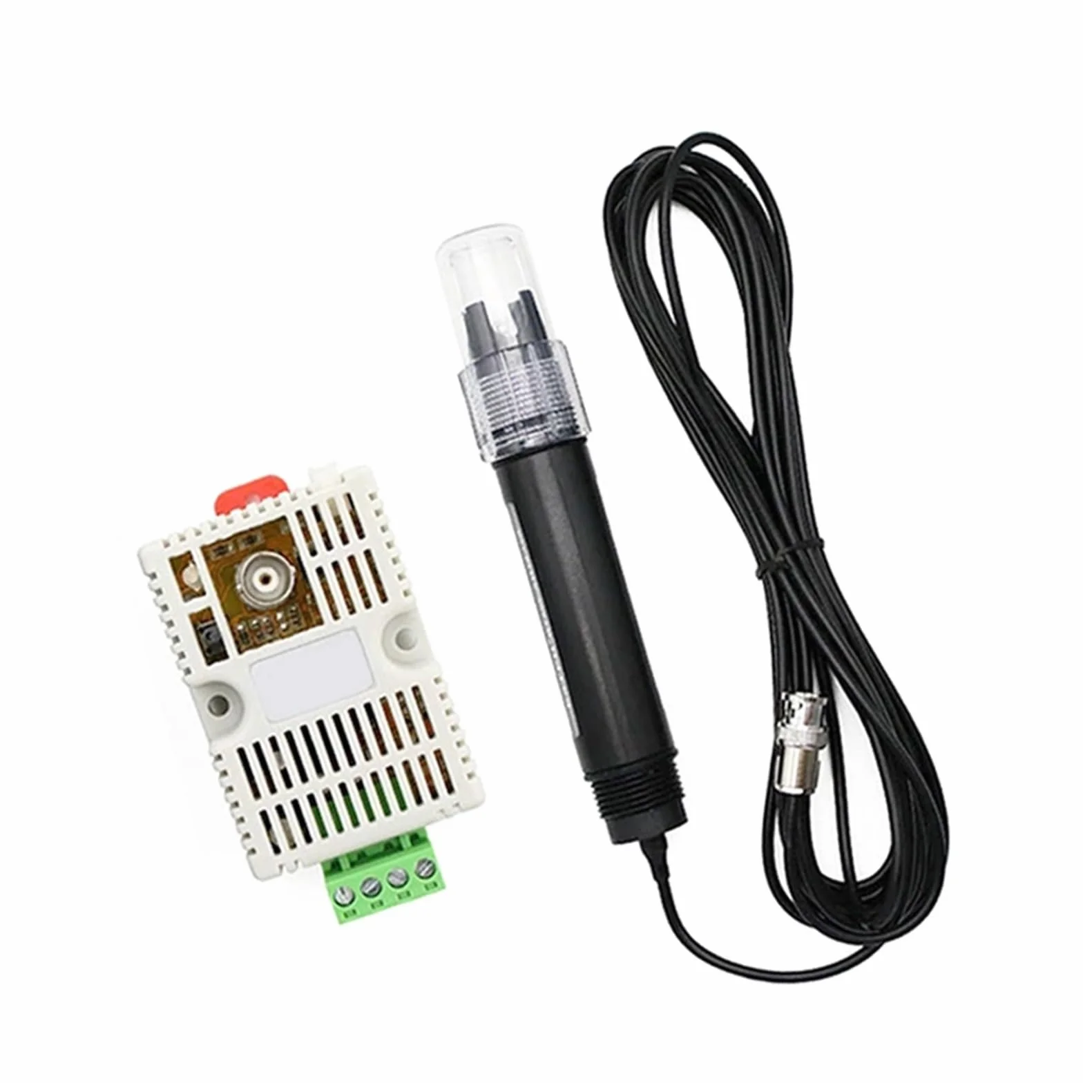 Módulo de sensor de detección de transmisor ORP de agua, voltaje 0-5V 0-10V 4-20mA, salida RS485, sensor ORP, electrodo ORP BNC (Color : BL-ORP-1K-V10)