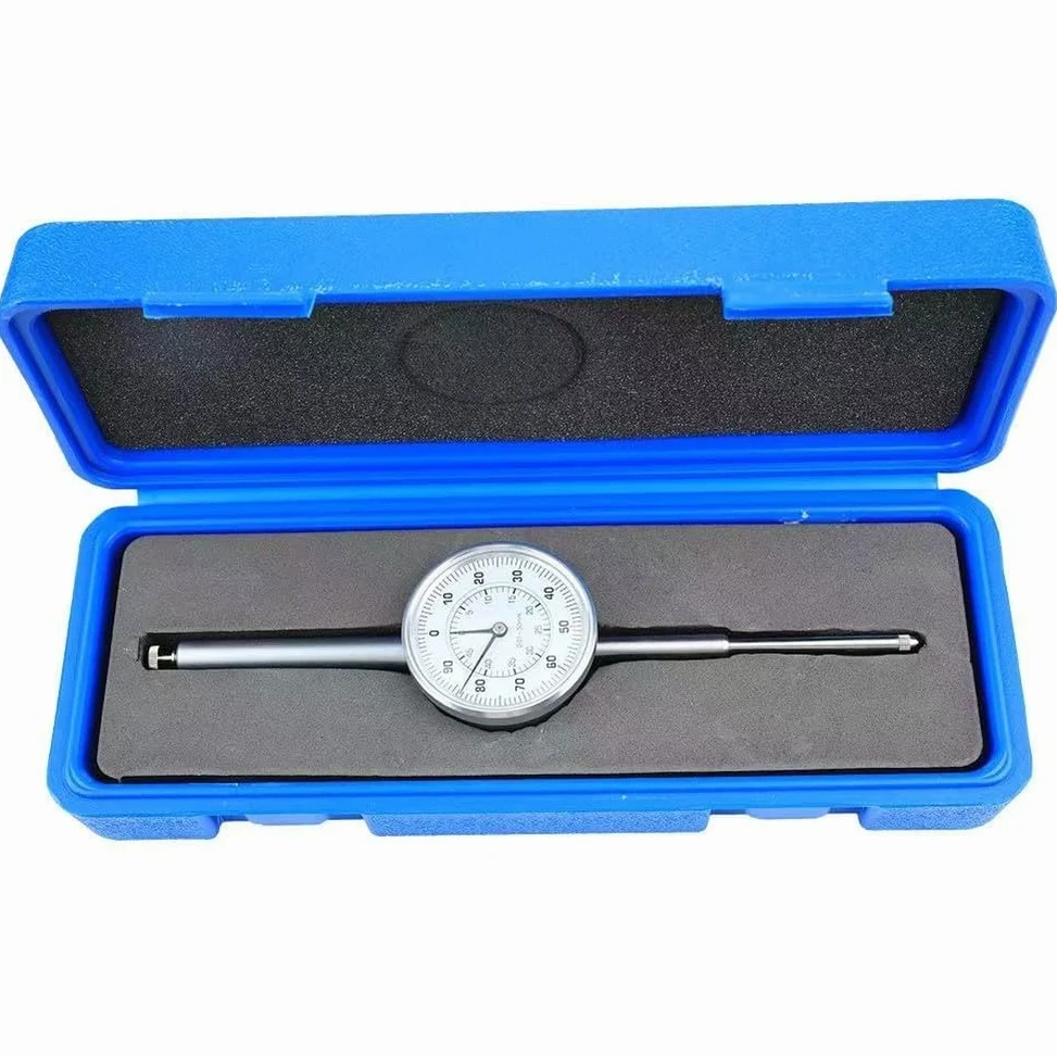 para reloj Comparador de Precisión 0-50mm con Resolución 0.01mm y Tornillo de Fijación para Medición Industrial