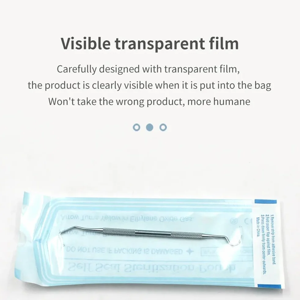 Bolsas de Esterilización Autoadhesivas, 30 Unidades, Desechables, Autosellantes