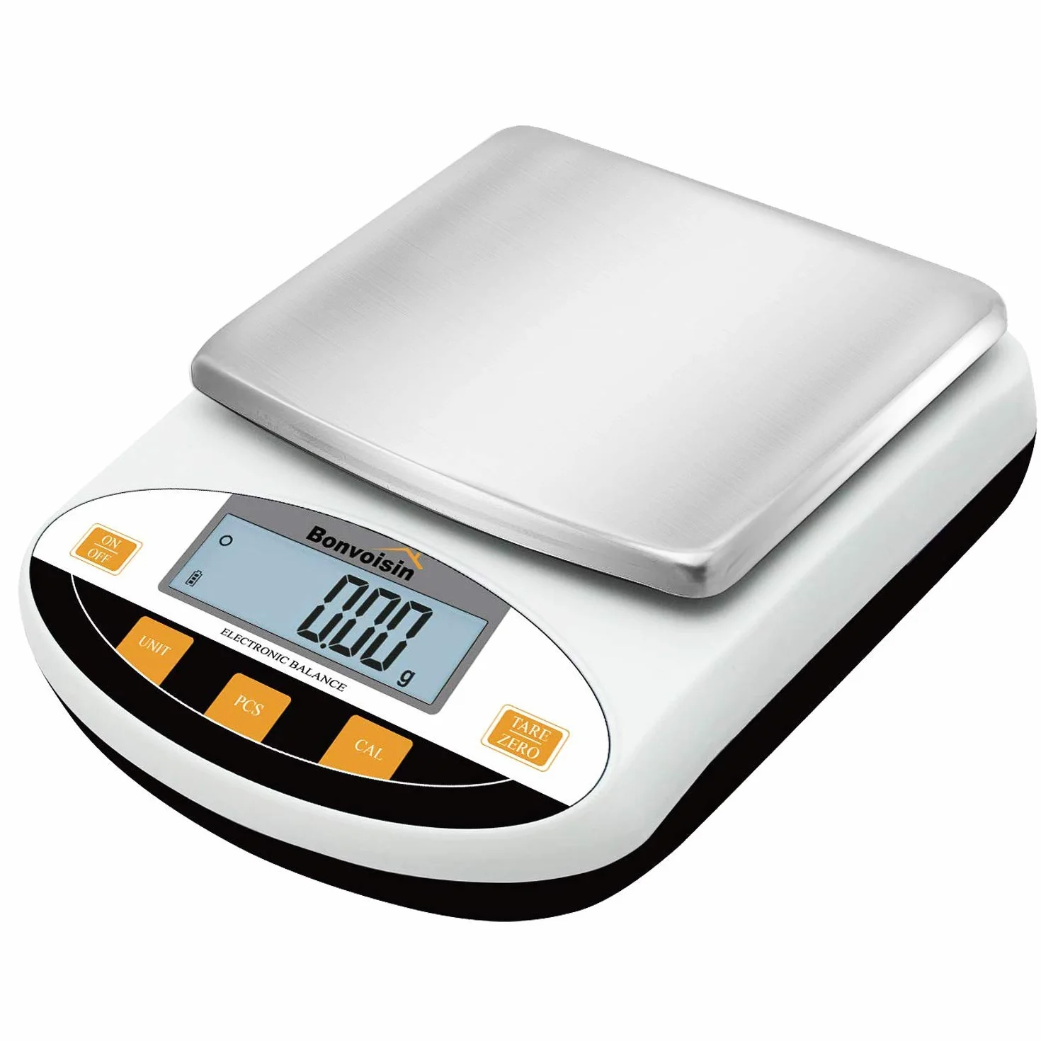 Bonvoisin Báscula de Laboratorio 1000g/0.01g Digital - Báscula Analítica de Alta Precisión para Joyería, Cocina, Laboratorio y Uso Científico, con Función Tara y Conteo
