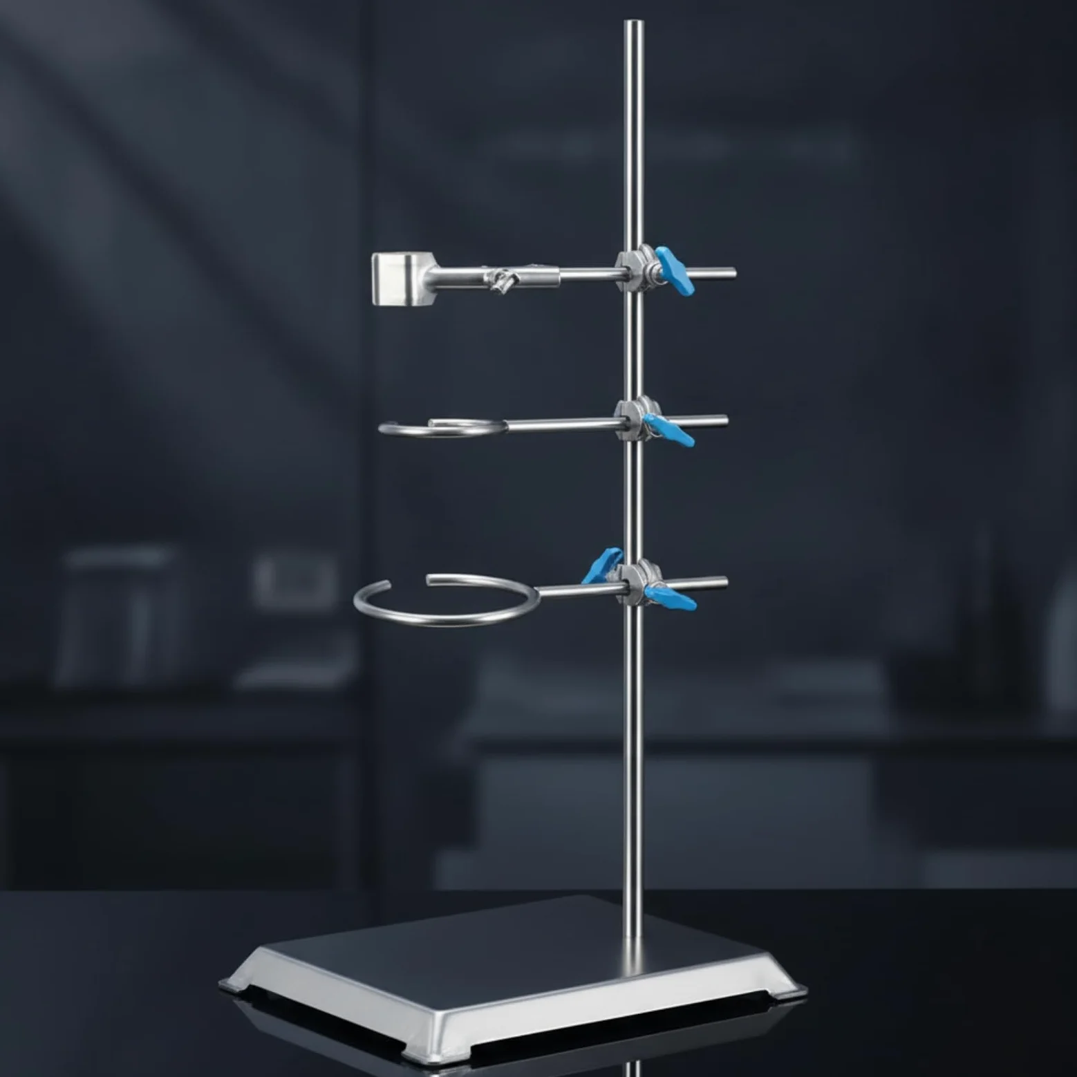 Soporte Multifuncional Laboratorio Ajustable Soporte con Pinzas y Resistente a la Corrosión para Químicos, Profesores