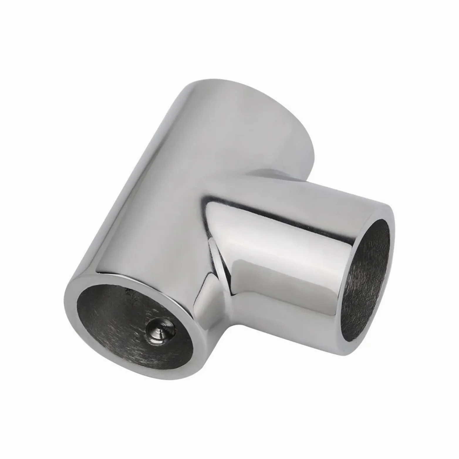 Tees de acero inoxidable 316 90 grados for barco, accesorios pasamanos 3 vías for, Conector tubo, Hardware marino(22mm)