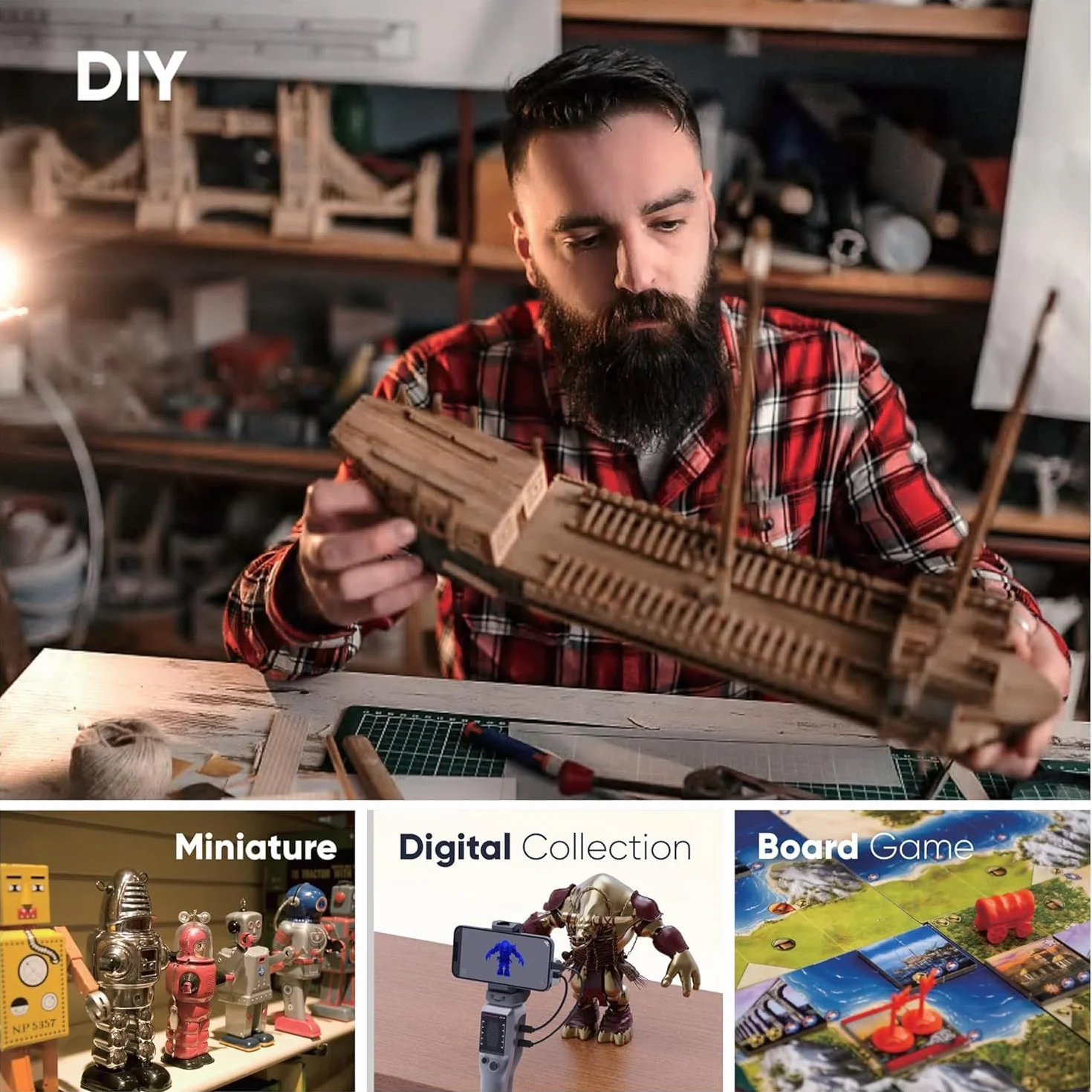 Smart Grip 3DMakerpro para escáner 3D de la Serie Seal/Seal Lite