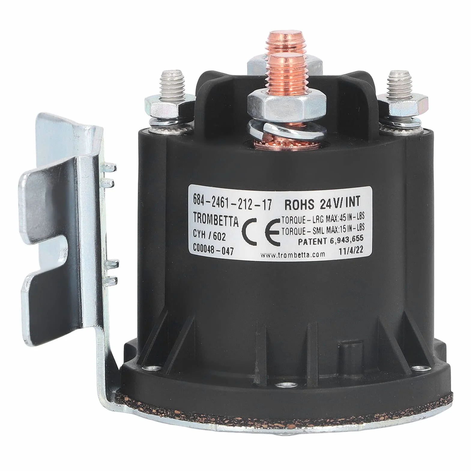 Contactor Solenoide 24V 150A TROMBETTA Repuesto para Carretilla Elevadora