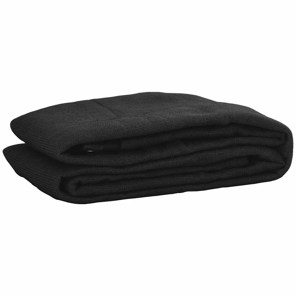 Red de contenedores HDPE 3 x 7 m negro con ojales de latón, malla fina y resistente a la intemperie, resistente al viento, red de seguridad de carga para coche, remolque, SUV, autocaravana y