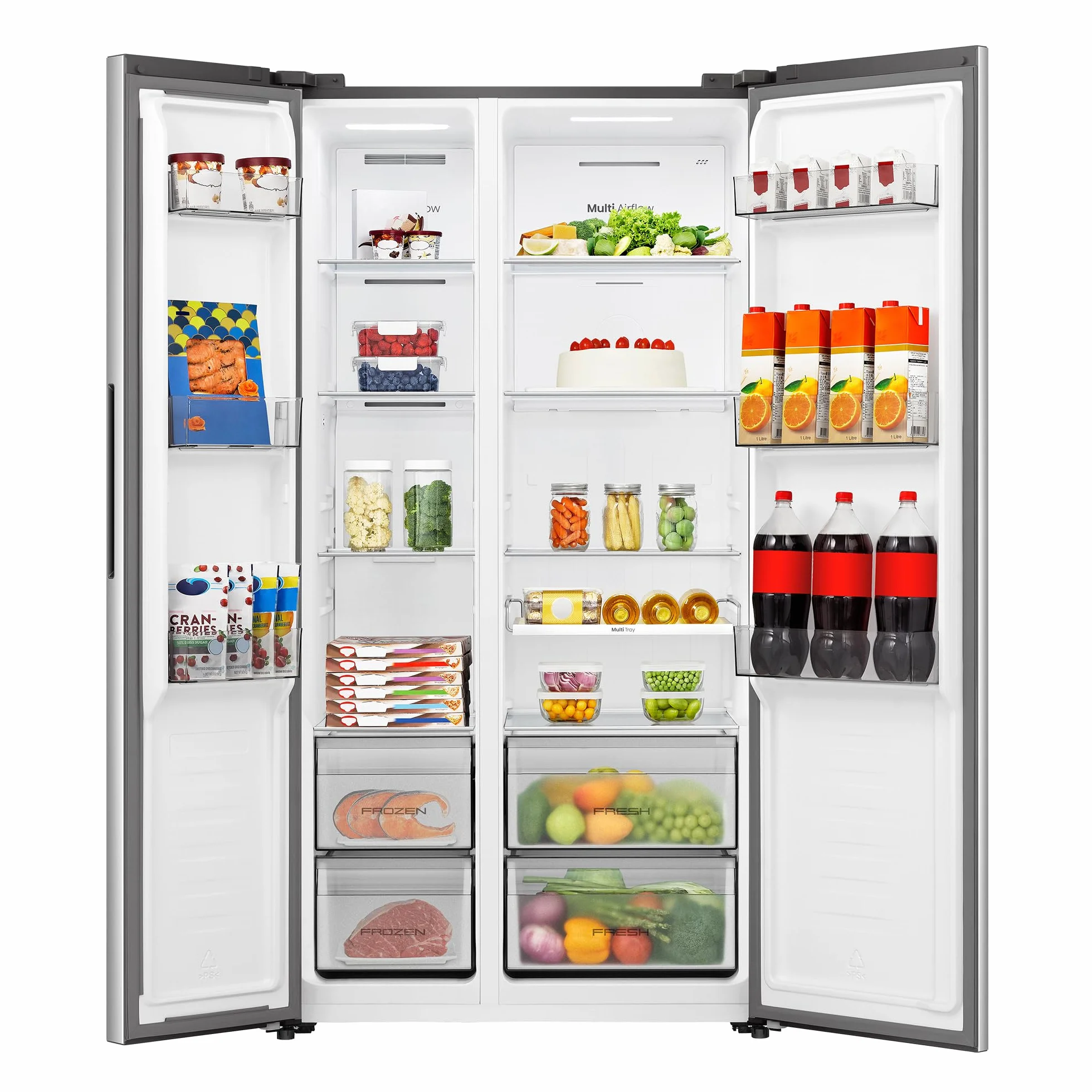 Hisense Frigorífico Americano Total No Frost 544L 179cm Inox