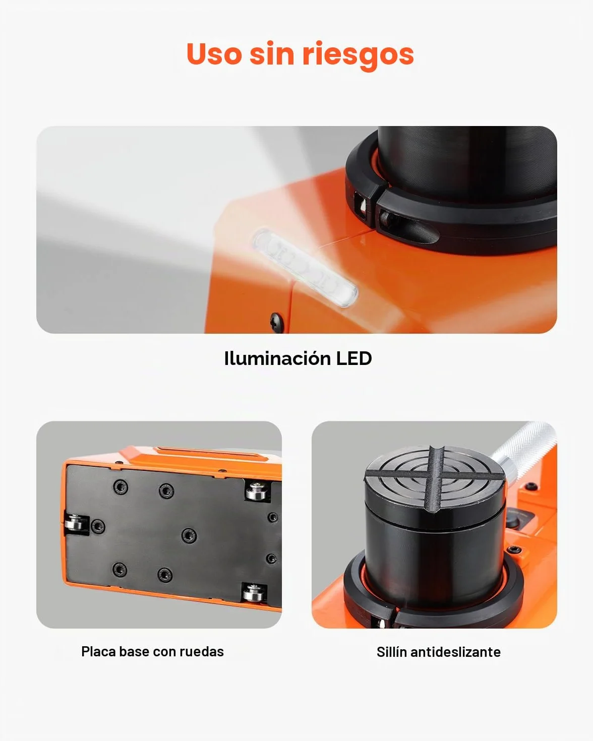 VEVOR Gato Eléctrico para Automóvil, 15 Toneladas, Gato de Tijera Eléctrico Ajustable con Gran Capacidad de Carga, Doble Potencia de 12 V con Luz LED, para Sedán, SUV, Camión, 410 x 130 x 205 mm