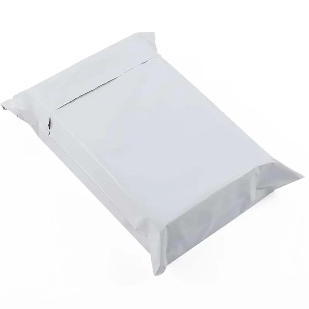 Bolsa De Plástico Blanca For Mensajería, 50 Unidades, For Embalaje De Mensajería, Gruesa, Impermeable, For Envíos Postales, con Autosellado(50x70cm)